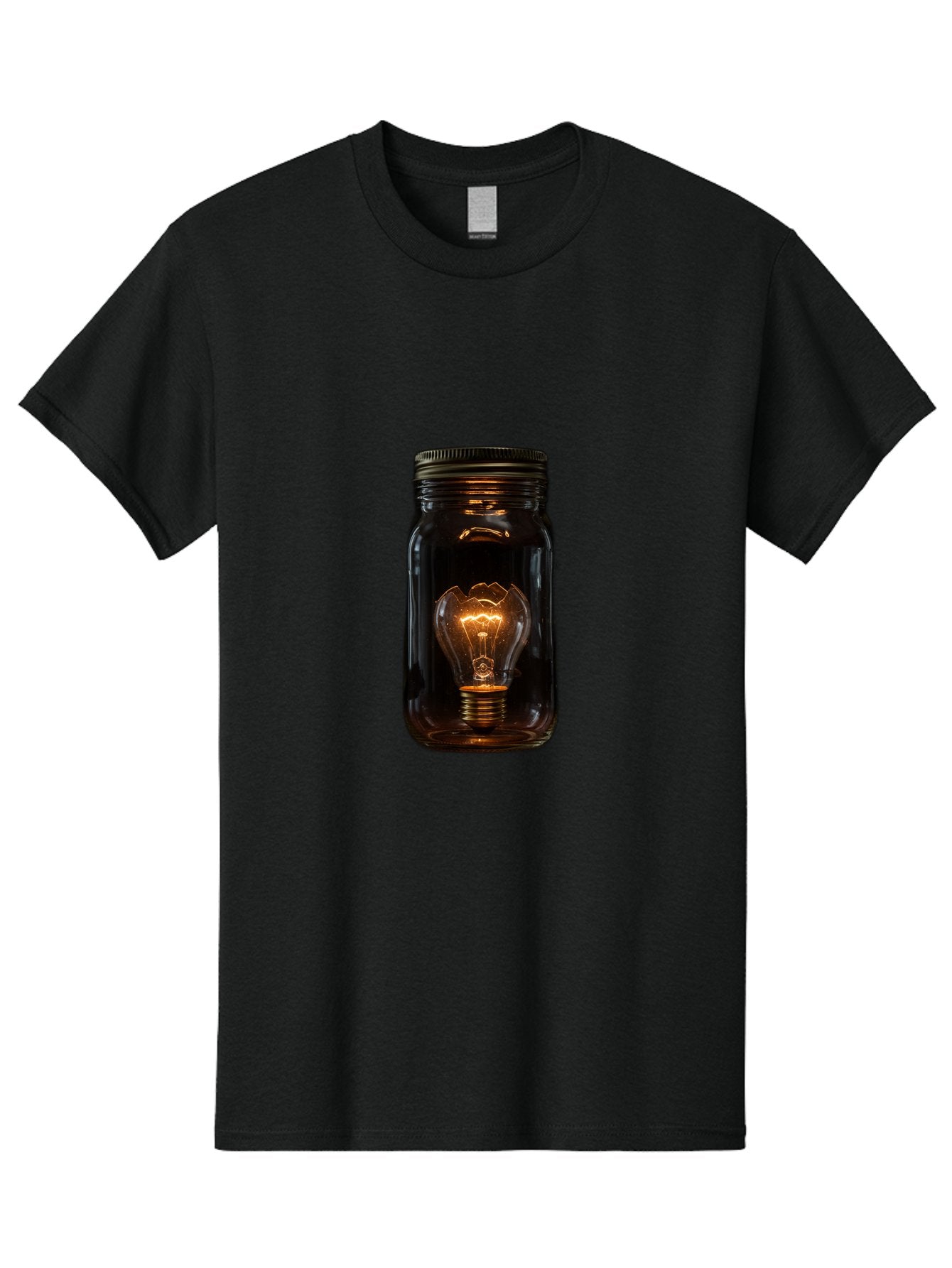 Light-Bulb-In-Mason-Jar Men'S Graphic Tee, 100% Cotton, Comfortable Casual Summer Wear, Machine Washable, Vintage Camera, Old Camera, Antique Camera, Black Camera, Classic Photography, Photography Equipment, Nostalgic Device, Film Camera, Baf887 7