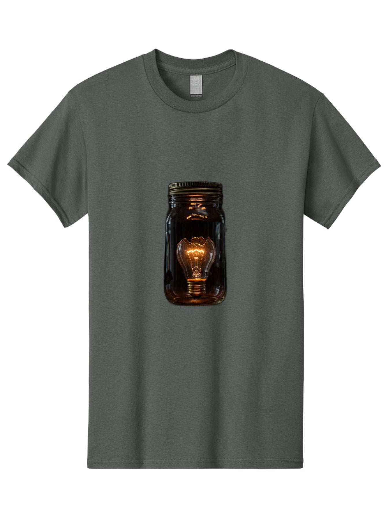 Light-Bulb-In-Mason-Jar Men'S Graphic Tee, 100% Cotton, Comfortable Casual Summer Wear, Machine Washable, Vintage Camera, Old Camera, Antique Camera, Black Camera, Classic Photography, Photography Equipment, Nostalgic Device, Film Camera, Baf887 15