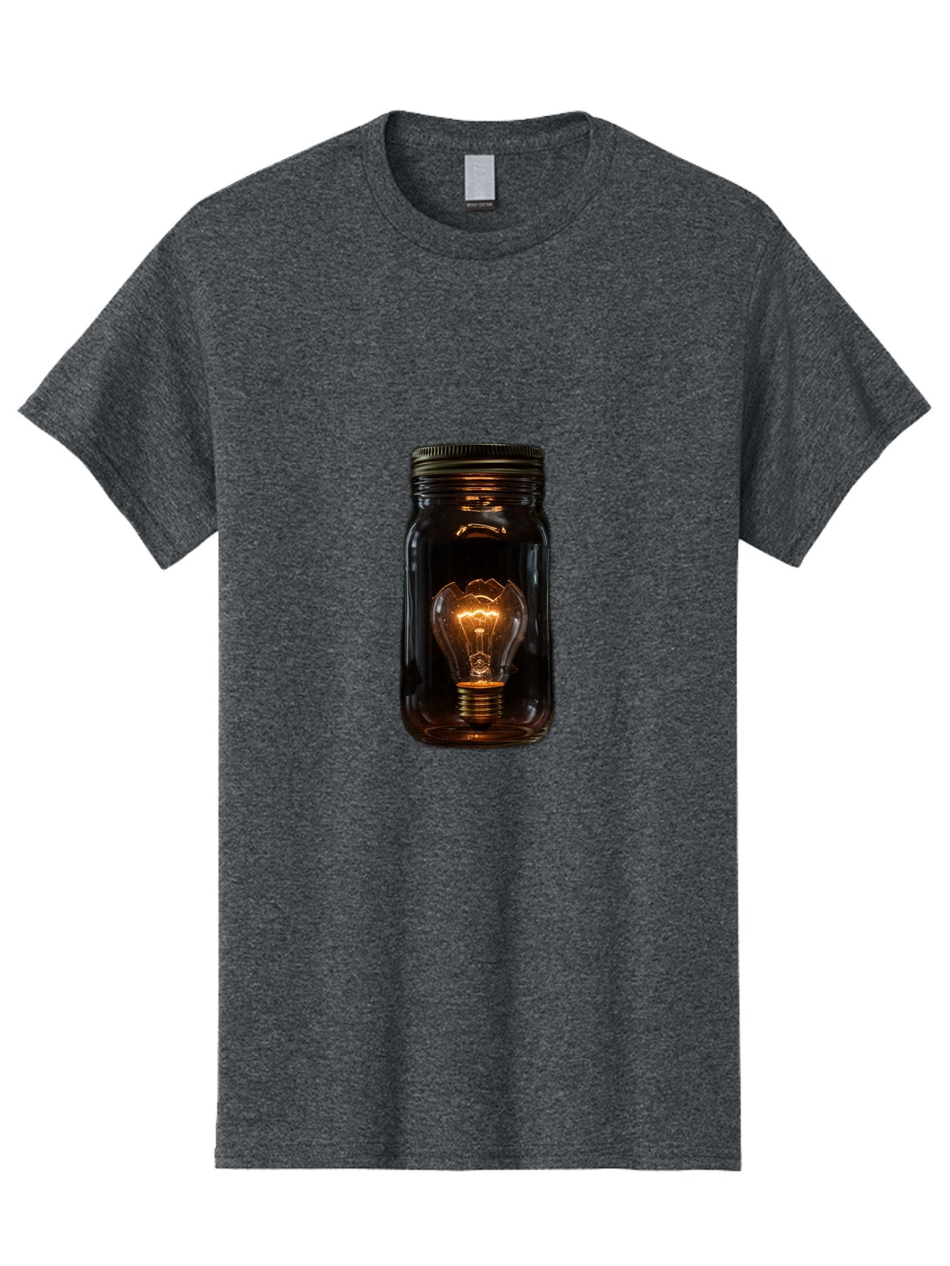 Light-Bulb-In-Mason-Jar Men'S Graphic Tee, 100% Cotton, Comfortable Casual Summer Wear, Machine Washable, Vintage Camera, Old Camera, Antique Camera, Black Camera, Classic Photography, Photography Equipment, Nostalgic Device, Film Camera, Baf887 8