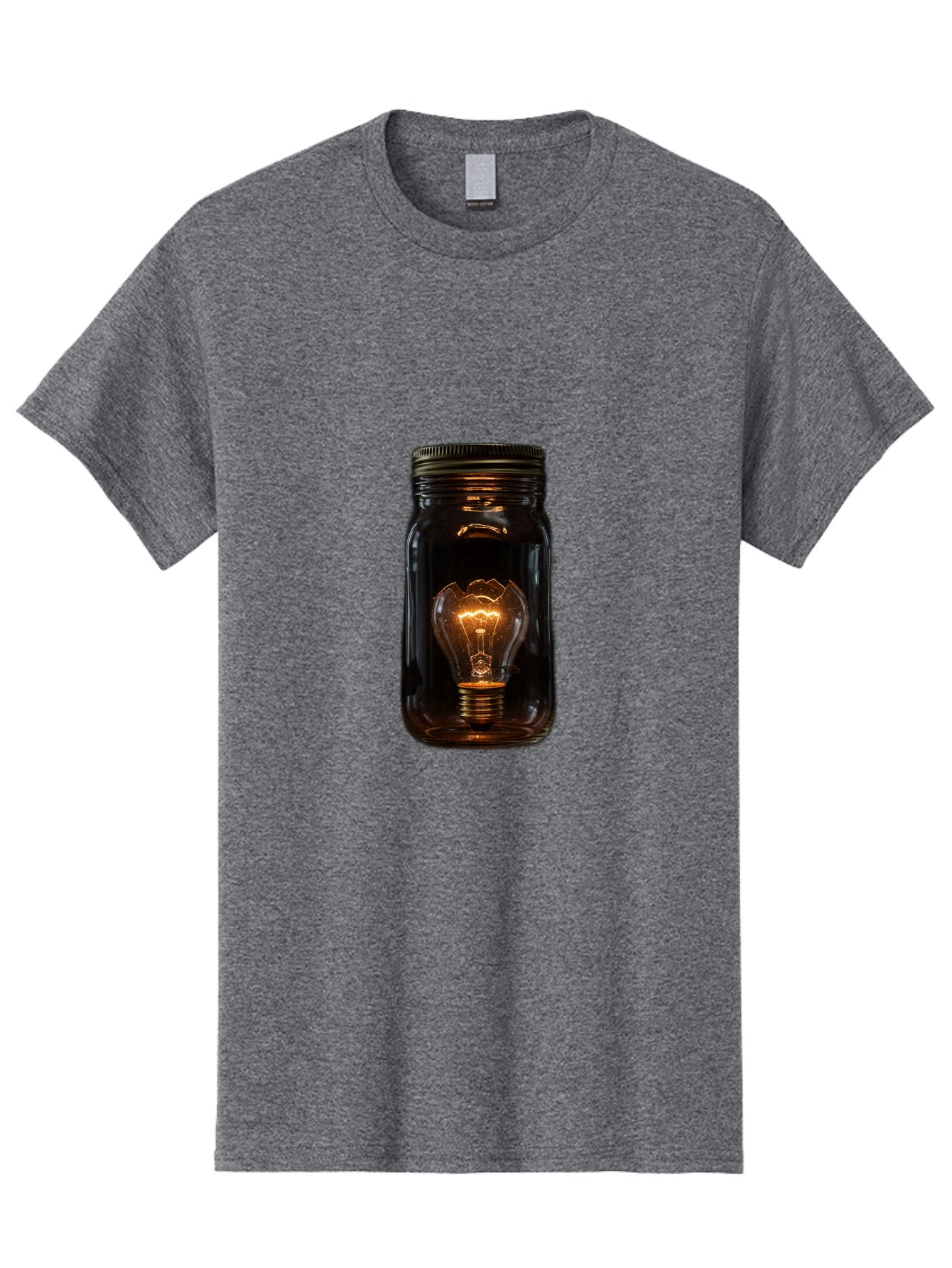 Light-Bulb-In-Mason-Jar Men'S Graphic Tee, 100% Cotton, Comfortable Casual Summer Wear, Machine Washable, Vintage Camera, Old Camera, Antique Camera, Black Camera, Classic Photography, Photography Equipment, Nostalgic Device, Film Camera, Baf887 9