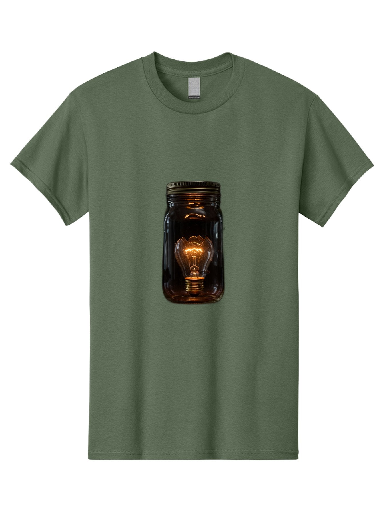 Light-Bulb-In-Mason-Jar Men'S Graphic Tee, 100% Cotton, Comfortable Casual Summer Wear, Machine Washable, Vintage Camera, Old Camera, Antique Camera, Black Camera, Classic Photography, Photography Equipment, Nostalgic Device, Film Camera, Baf887 13