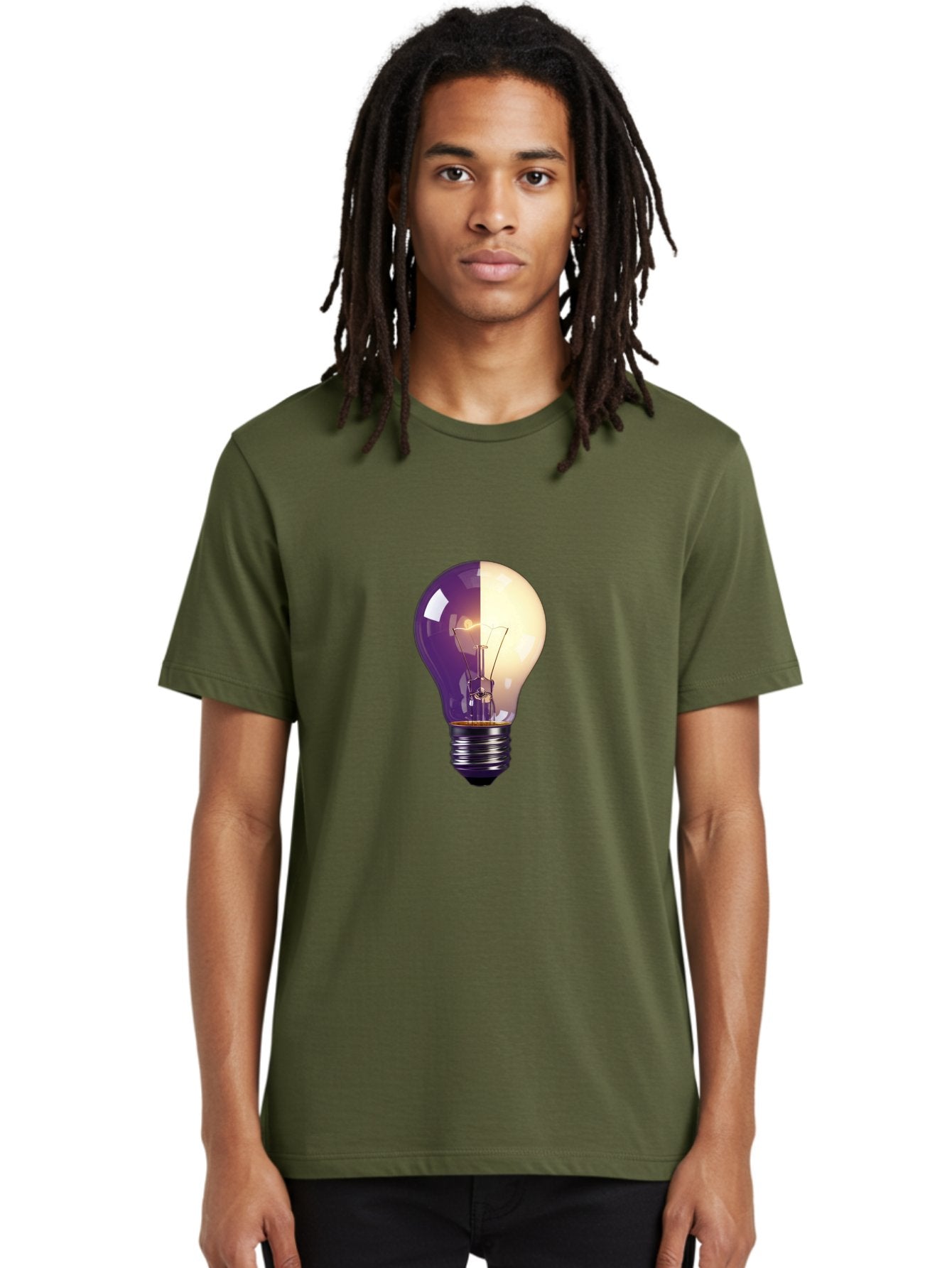 Light-Bulb-On-Off Men'S Graphic Tee, 100% Cotton, Comfortable Casual Summer Wear, Machine Washable, Vintage Camera, Old Camera, Antique Camera, Black Camera, Classic Photography, Photography Equipment, Nostalgic Device, Film Camera, Camera Art Baf888 22