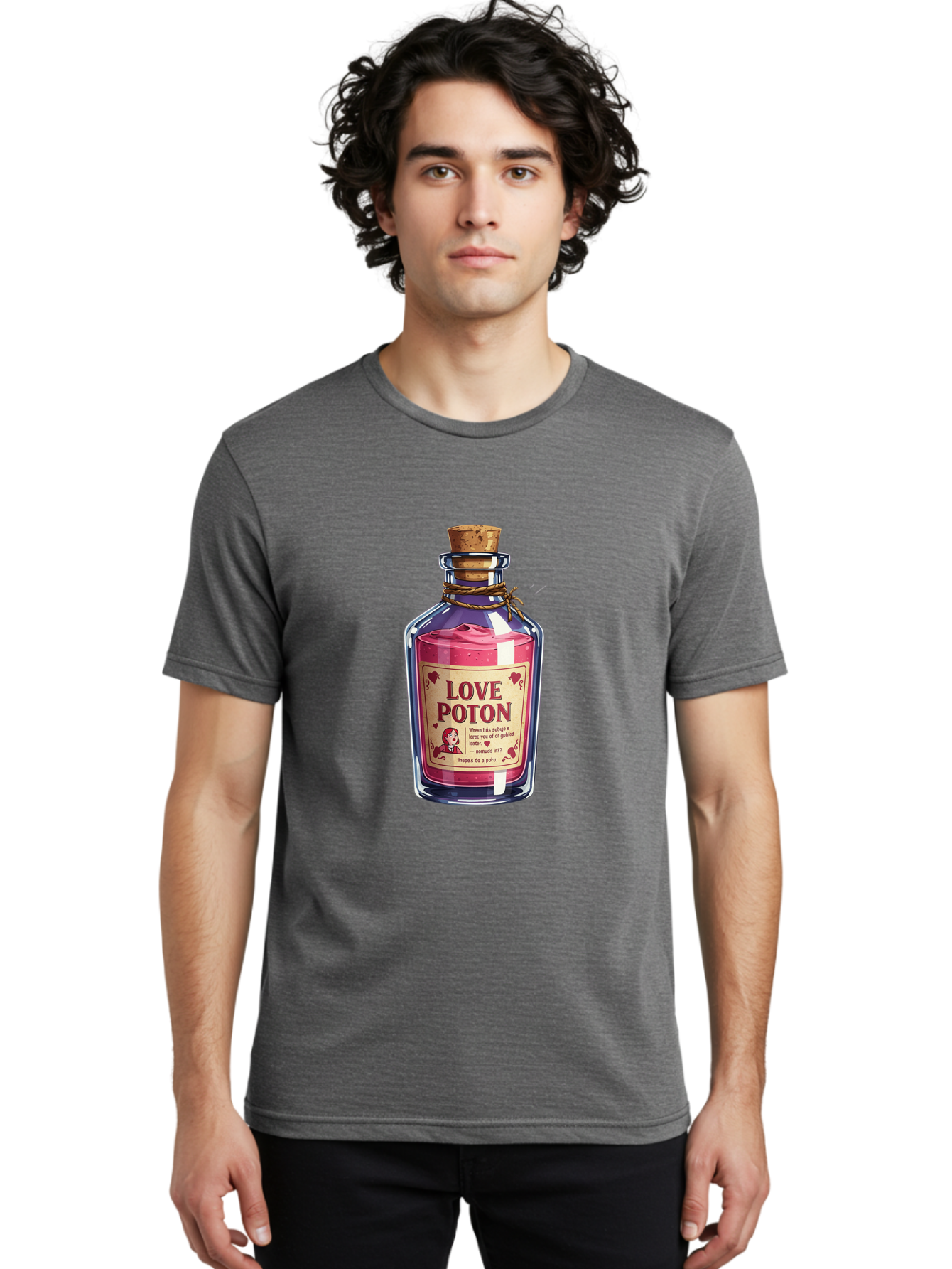 Love-Potion-2 Men'S Graphic Tee, 100% Cotton, Comfortable Casual Summer Wear, Machine Washable, Vintage Camera, Old Camera, Antique Camera, Black Camera, Classic Photography, Photography Equipment, Nostalgic Device, Film Camera, Camera Art Baf897 24