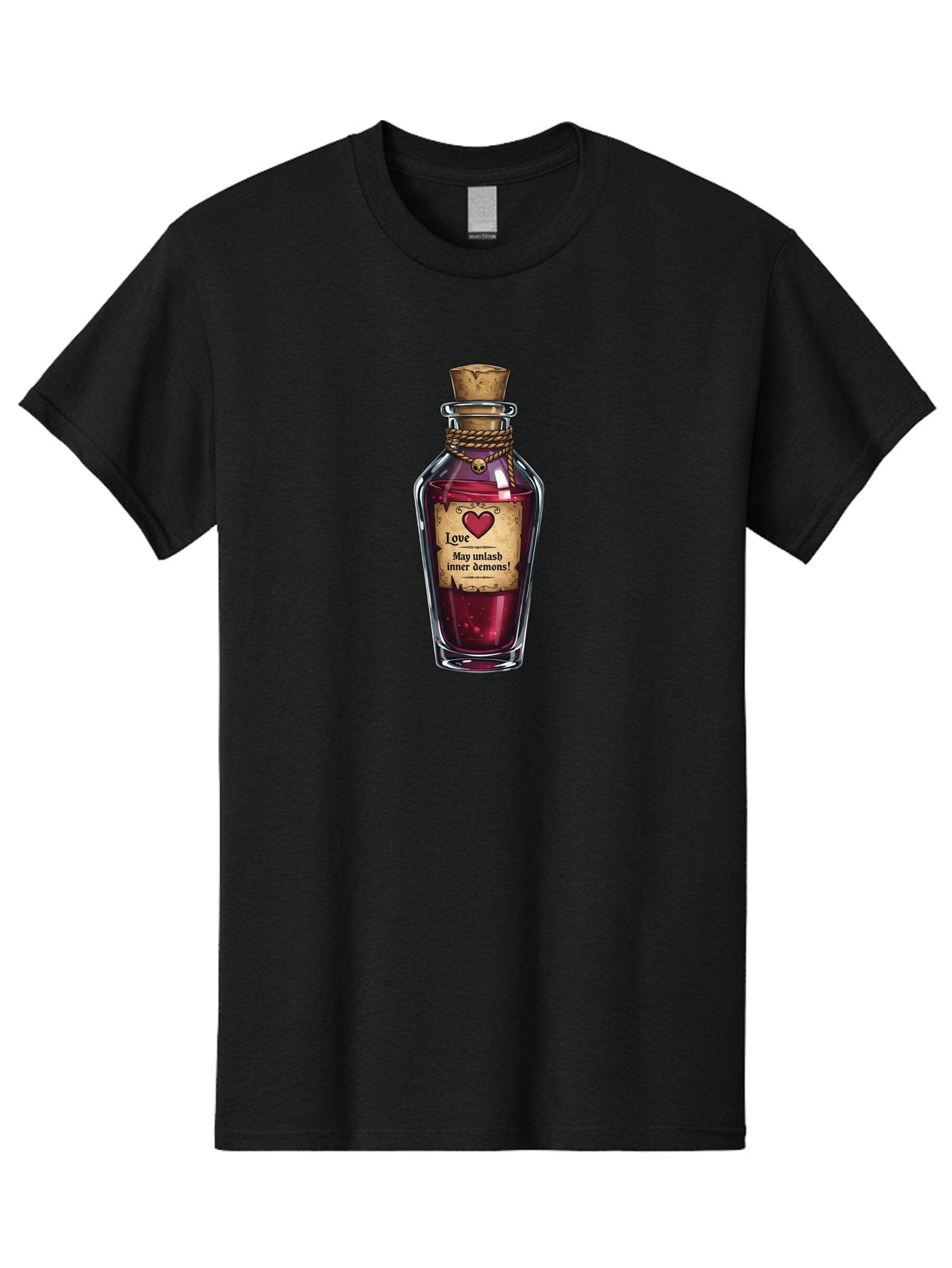 Love-Potion-Bottle-1 Men'S Graphic Tee, 100% Cotton, Comfortable Casual Summer Wear, Machine Washable, Vintage Camera, Old Camera, Antique Camera, Black Camera, Classic Photography, Photography Equipment, Nostalgic Device, Film Camera, Baf902 13
