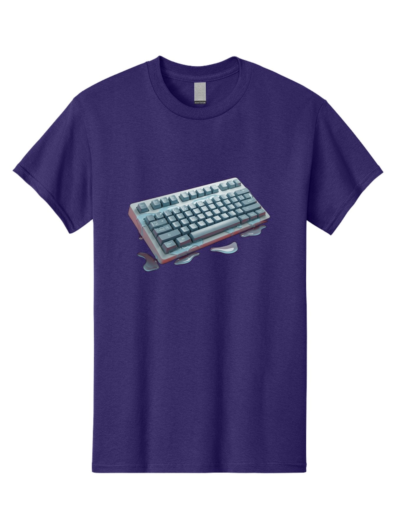 Melting-Keyboard-2 Men'S Graphic Tee, 100% Cotton, Comfortable Casual Summer Wear, Machine Washable, Vintage Camera, Old Camera, Antique Camera, Black Camera, Classic Photography, Photography Equipment, Nostalgic Device, Film Camera, Baf908 10