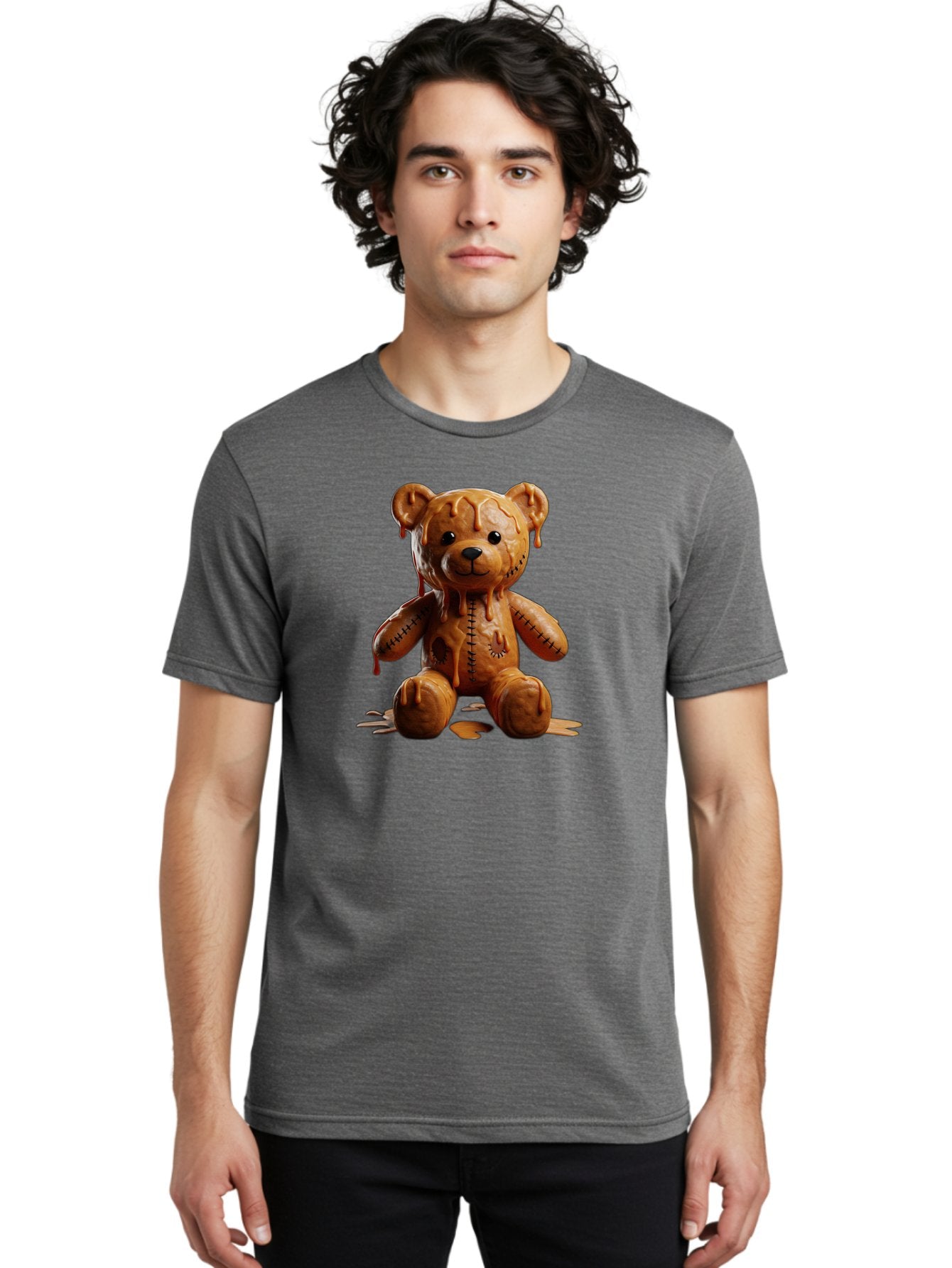 Melting-Teddy-Bear Men'S Graphic Tee, 100% Cotton, Comfortable Casual Summer Wear, Machine Washable, Vintage Camera, Old Camera, Antique Camera, Black Camera, Classic Photography, Photography Equipment, Nostalgic Device, Film Camera, Baf910 16