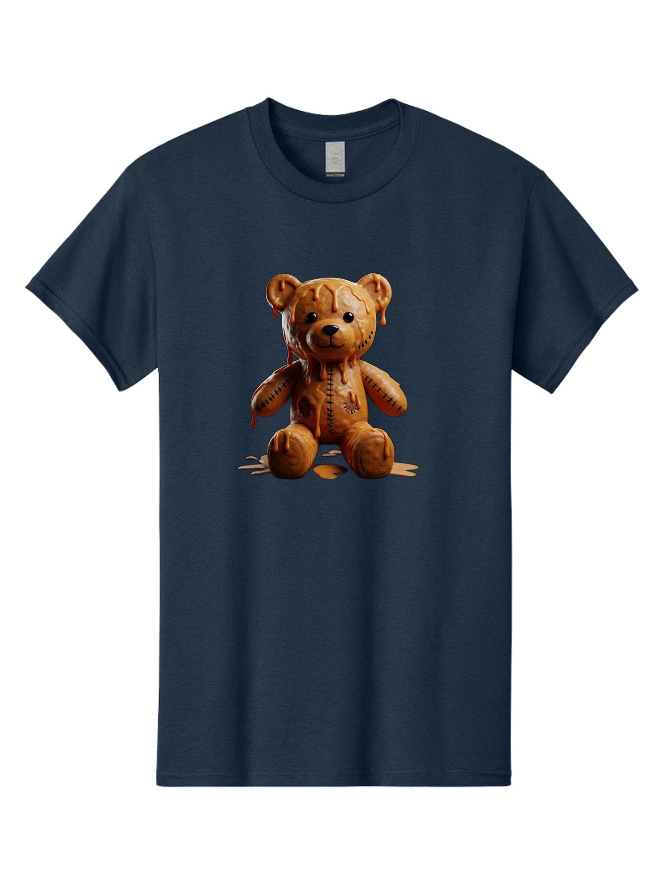 Melting-Teddy-Bear Men'S Graphic Tee, 100% Cotton, Comfortable Casual Summer Wear, Machine Washable, Vintage Camera, Old Camera, Antique Camera, Black Camera, Classic Photography, Photography Equipment, Nostalgic Device, Film Camera, Baf910 15