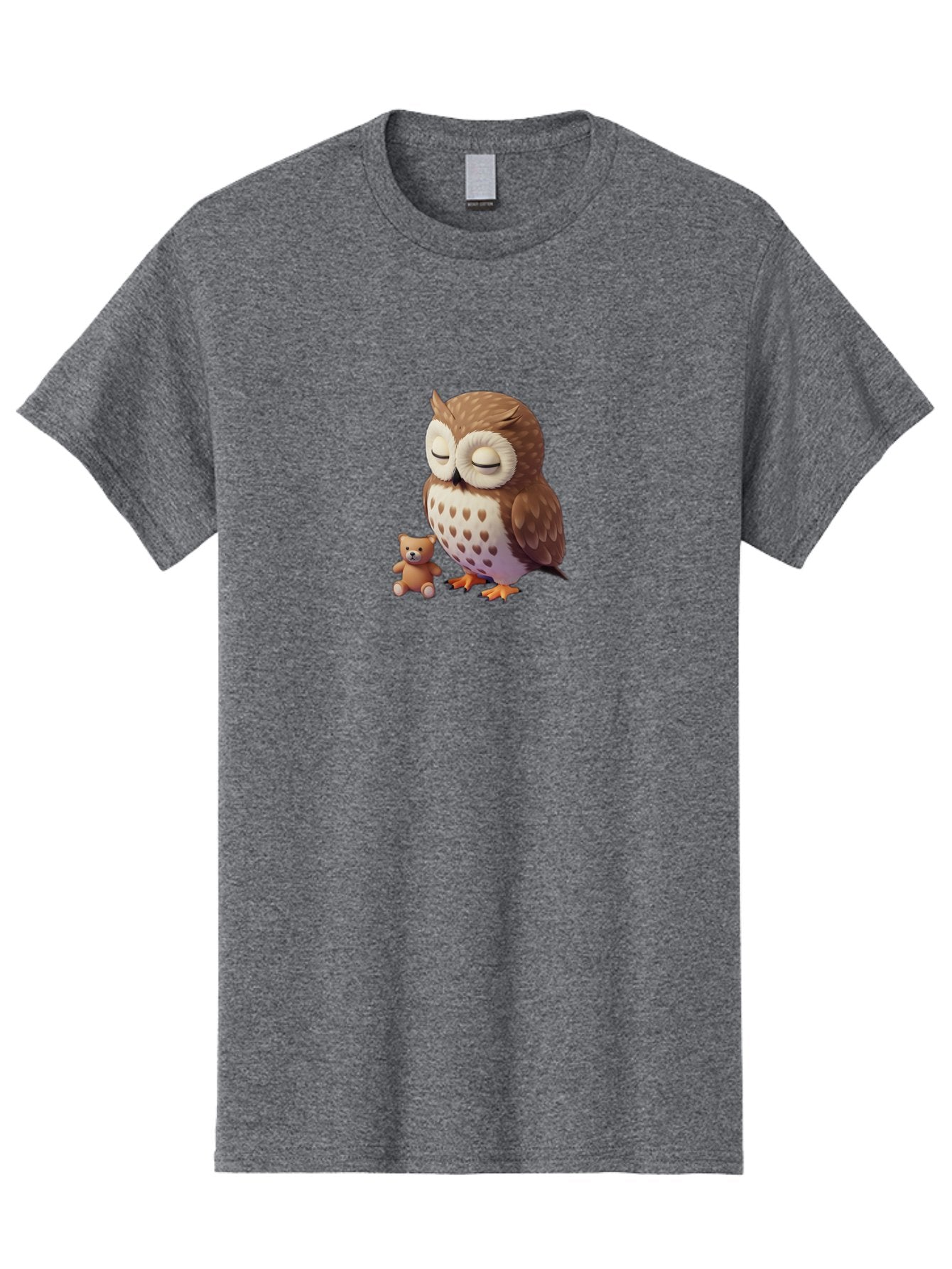 Owl-And-Teddy-1 Men'S Graphic Tee, 100% Cotton, Comfortable Casual Summer Wear, Machine Washable, Vintage Camera, Old Camera, Antique Camera, Black Camera, Classic Photography, Photography Equipment, Nostalgic Device, Film Camera, Camera Art Baf912 5