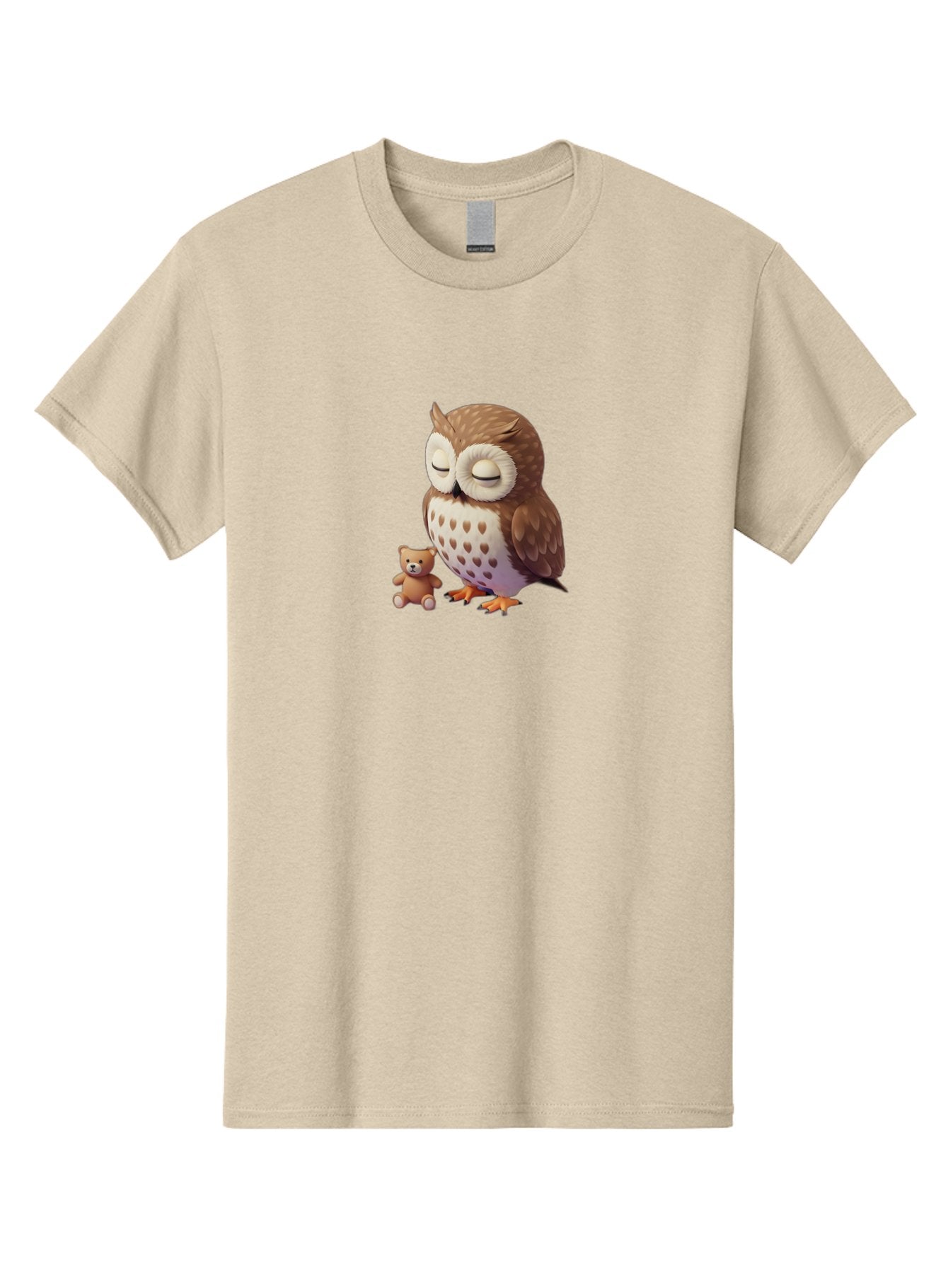Owl-And-Teddy-1 Men'S Graphic Tee, 100% Cotton, Comfortable Casual Summer Wear, Machine Washable, Vintage Camera, Old Camera, Antique Camera, Black Camera, Classic Photography, Photography Equipment, Nostalgic Device, Film Camera, Camera Art Baf912 4