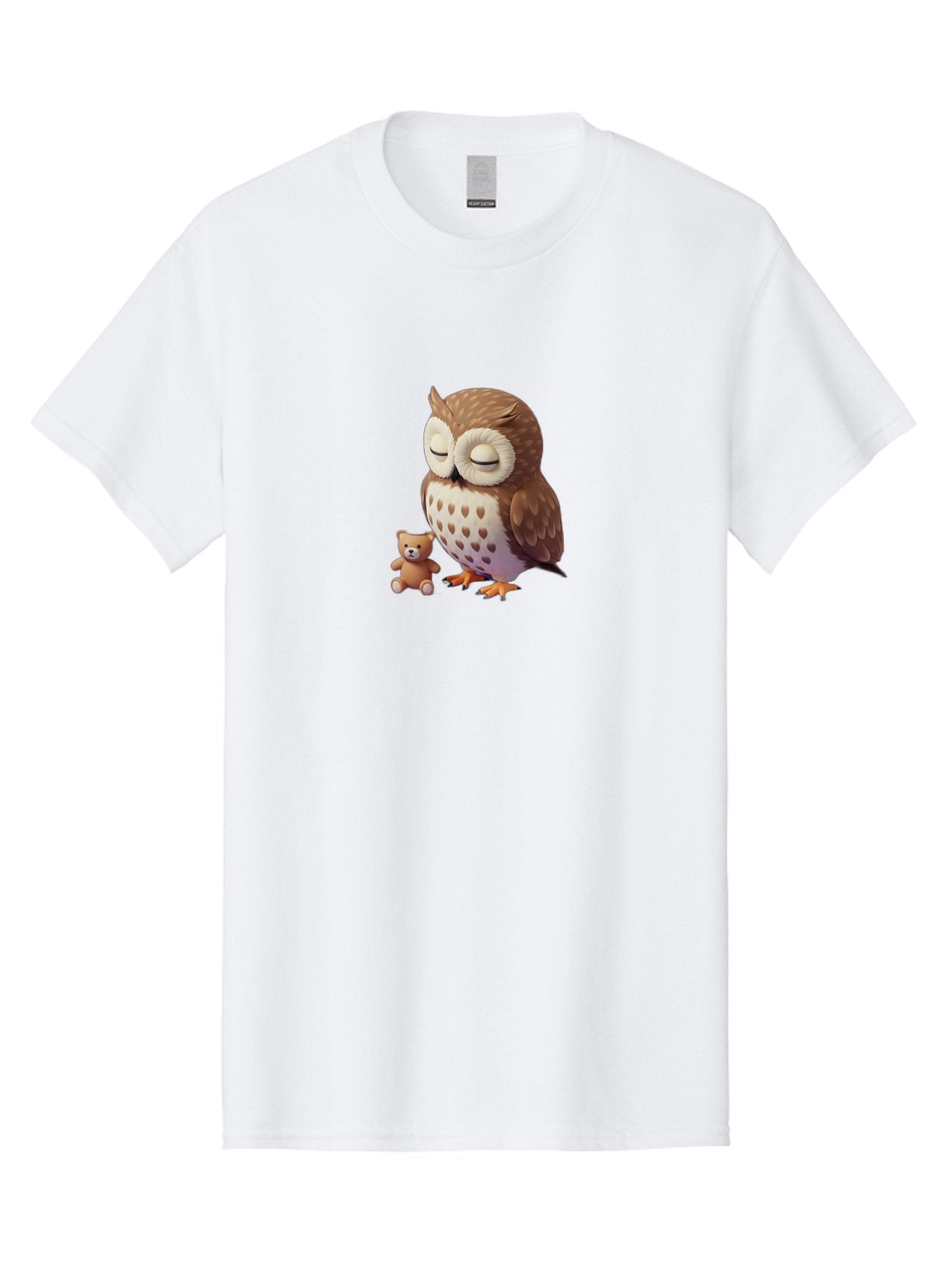 Owl-And-Teddy-1 Men'S Graphic Tee, 100% Cotton, Comfortable Casual Summer Wear, Machine Washable, Vintage Camera, Old Camera, Antique Camera, Black Camera, Classic Photography, Photography Equipment, Nostalgic Device, Film Camera, Camera Art Baf912