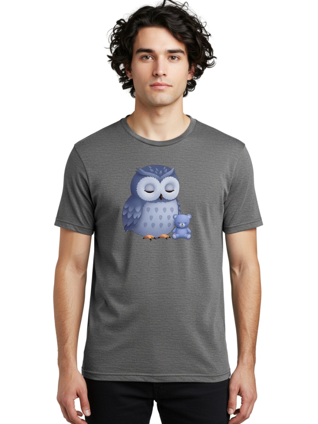 Owl-And-Teddy-2 Men'S Graphic Tee, 100% Cotton, Comfortable Casual Summer Wear, Machine Washable, Vintage Camera, Old Camera, Antique Camera, Black Camera, Classic Photography, Photography Equipment, Nostalgic Device, Film Camera, Camera Art Baf913 17