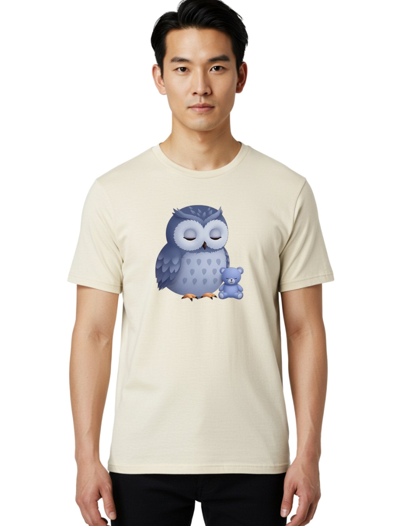 Owl-And-Teddy-2 Men'S Graphic Tee, 100% Cotton, Comfortable Casual Summer Wear, Machine Washable, Vintage Camera, Old Camera, Antique Camera, Black Camera, Classic Photography, Photography Equipment, Nostalgic Device, Film Camera, Camera Art Baf913 21