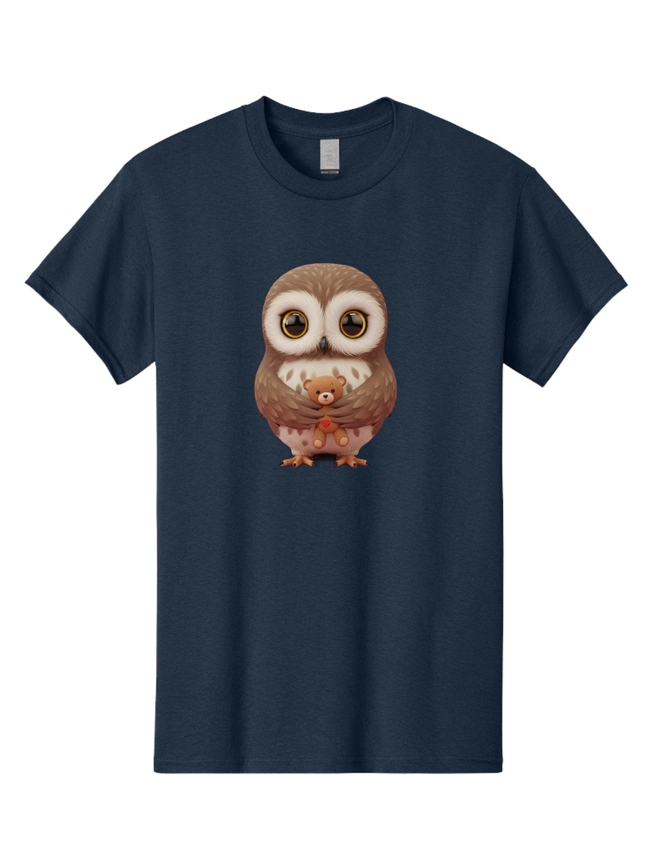 Owl-Embracing-Teddy-Bear Men'S Graphic Tee, 100% Cotton, Comfortable Casual Summer Wear, Machine Washable, Vintage Camera, Old Camera, Antique Camera, Black Camera, Classic Photography, Photography Equipment, Nostalgic Device, Film Camera, Baf917