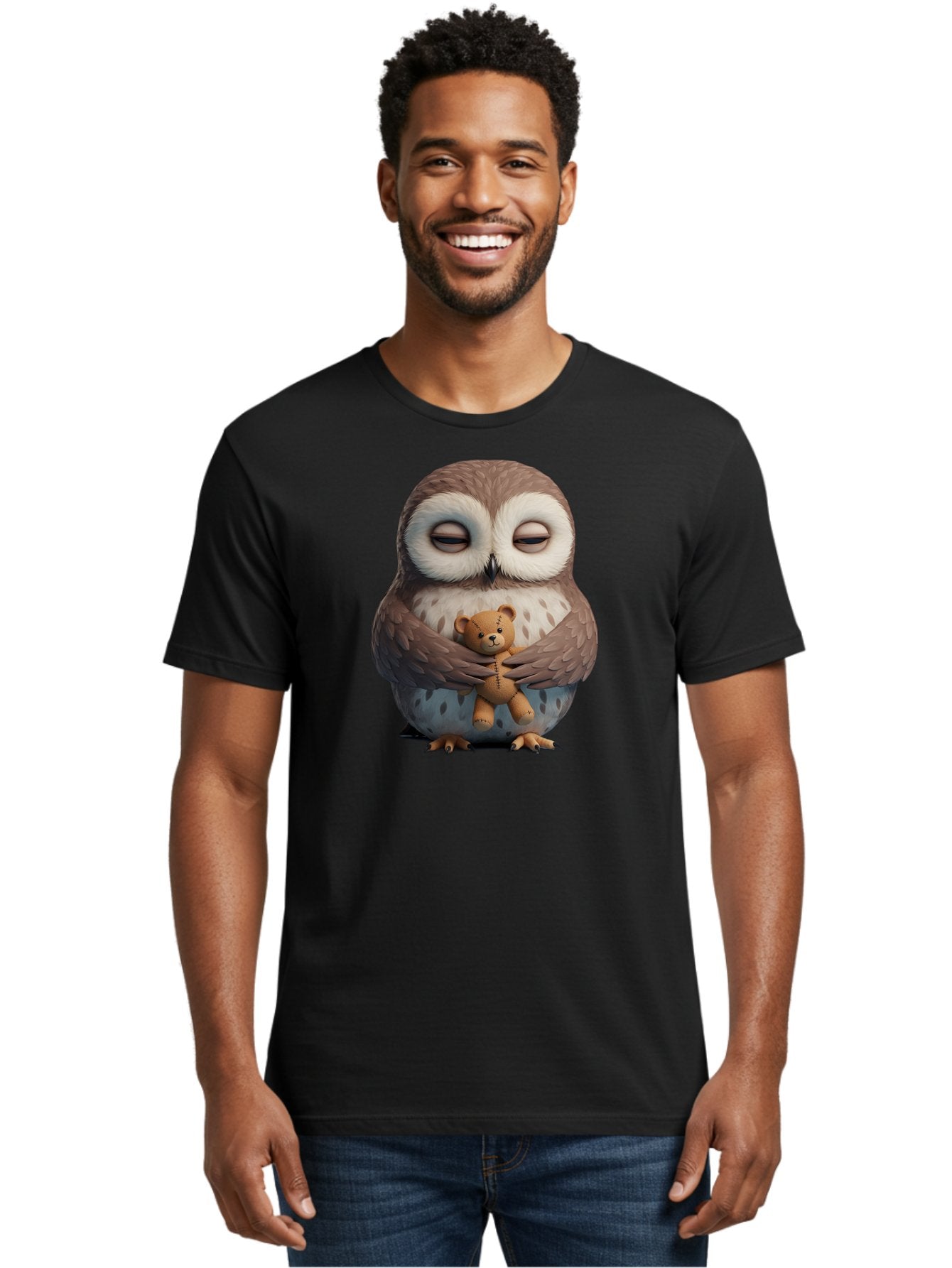 Owl-Holding-Teddy Men'S Graphic Tee, 100% Cotton, Comfortable Casual Summer Wear, Machine Washable, Vintage Camera, Old Camera, Antique Camera, Black Camera, Classic Photography, Photography Equipment, Nostalgic Device, Film Camera, Camera Art Baf918 29