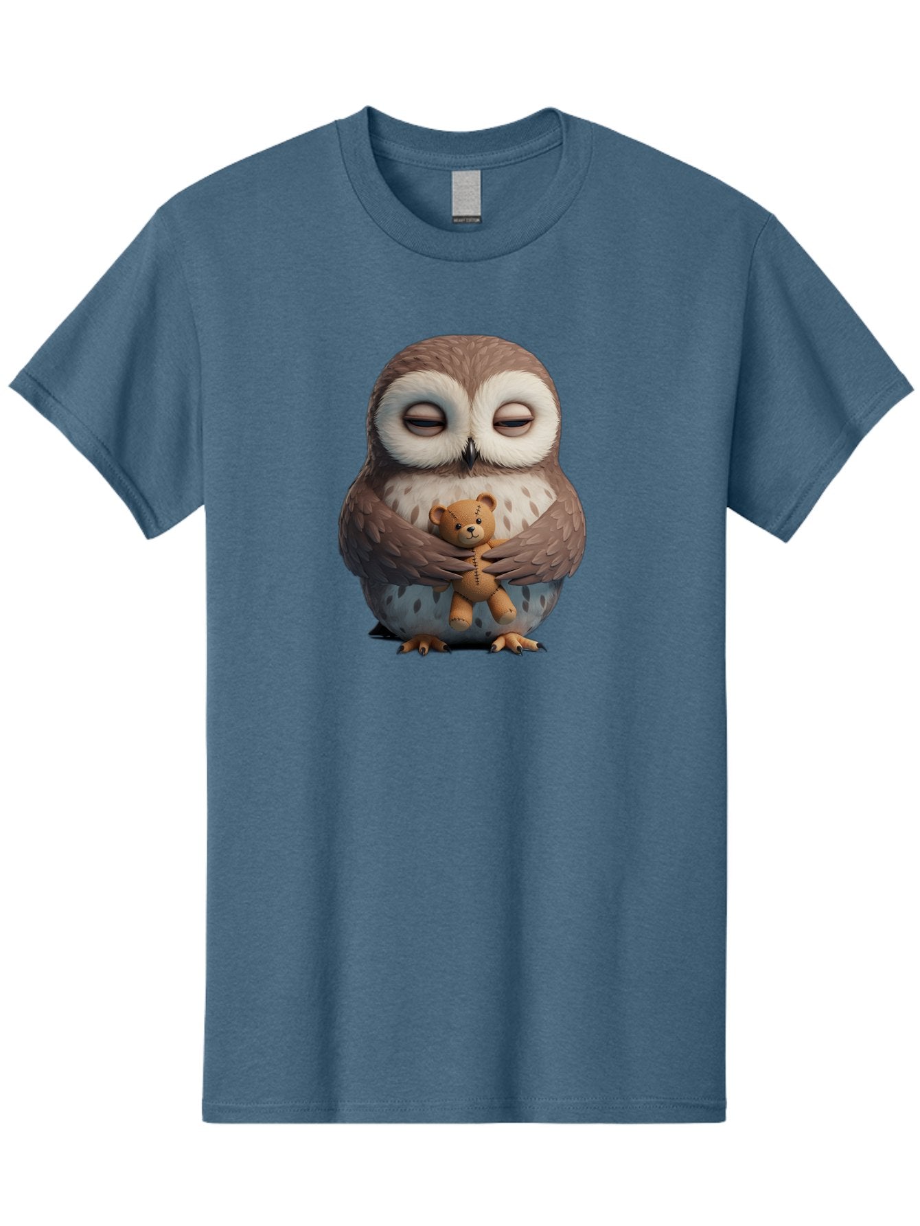 Owl-Holding-Teddy Men'S Graphic Tee, 100% Cotton, Comfortable Casual Summer Wear, Machine Washable, Vintage Camera, Old Camera, Antique Camera, Black Camera, Classic Photography, Photography Equipment, Nostalgic Device, Film Camera, Camera Art Baf918 5