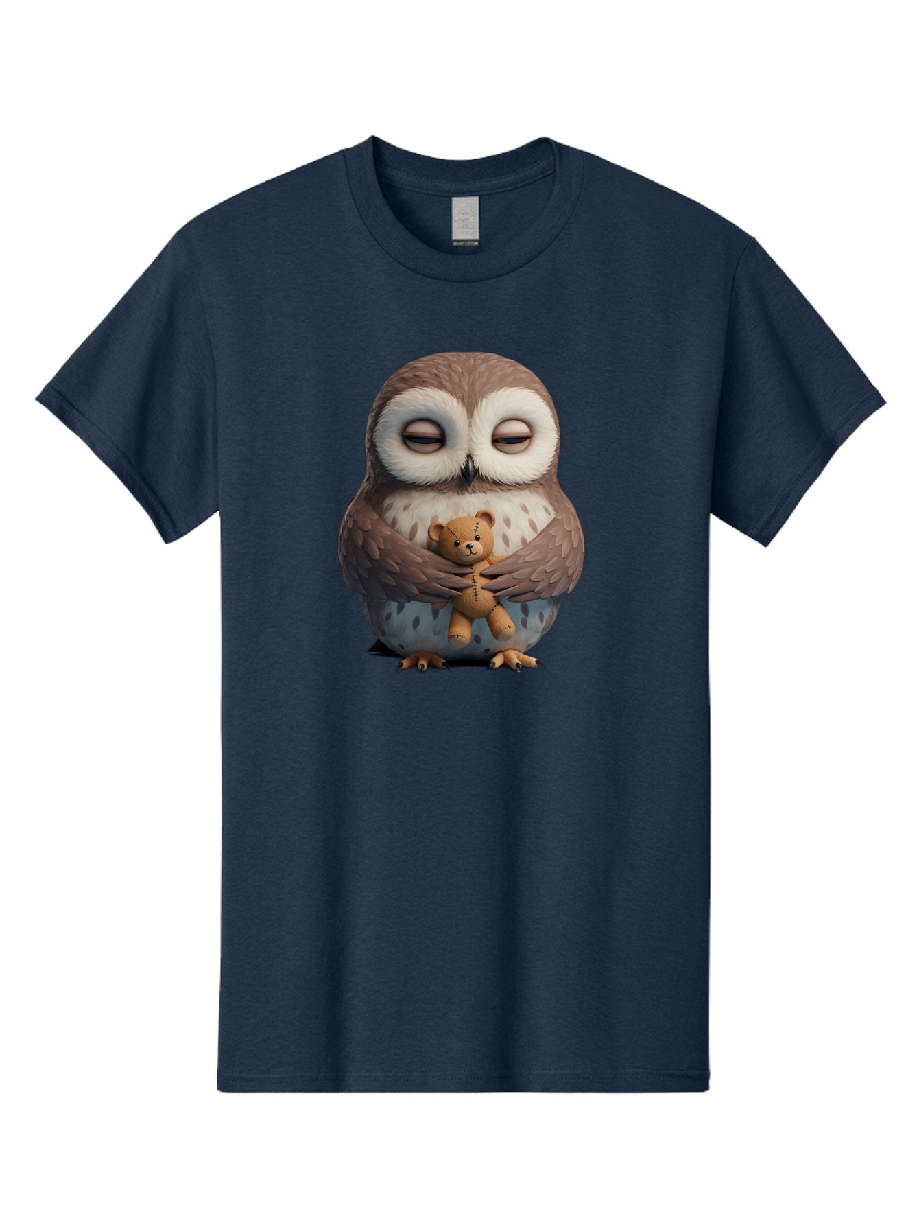 Owl-Holding-Teddy Men'S Graphic Tee, 100% Cotton, Comfortable Casual Summer Wear, Machine Washable, Vintage Camera, Old Camera, Antique Camera, Black Camera, Classic Photography, Photography Equipment, Nostalgic Device, Film Camera, Camera Art Baf918 9