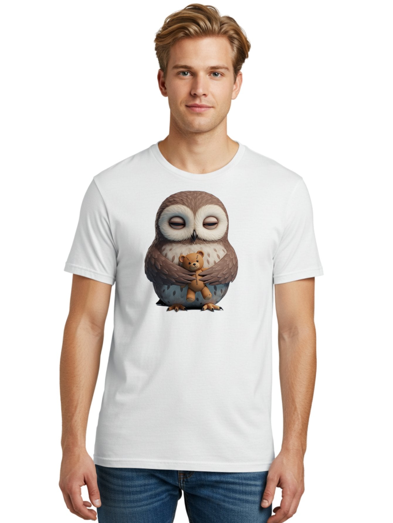 Owl-Holding-Teddy Men'S Graphic Tee, 100% Cotton, Comfortable Casual Summer Wear, Machine Washable, Vintage Camera, Old Camera, Antique Camera, Black Camera, Classic Photography, Photography Equipment, Nostalgic Device, Film Camera, Camera Art Baf918 28
