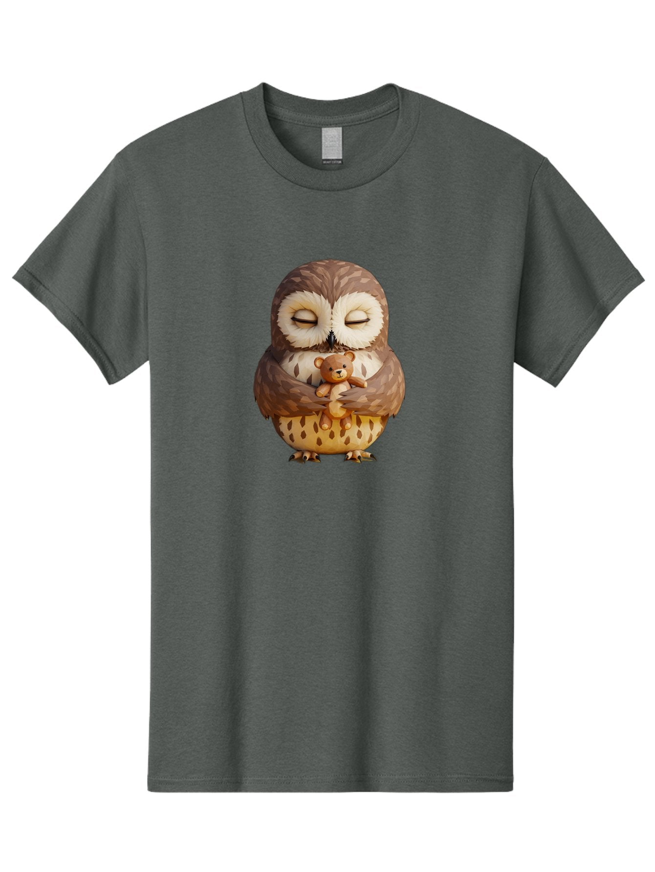 Owl-Hugging-Teddy-1 Men'S Graphic Tee, 100% Cotton, Comfortable Casual Summer Wear, Machine Washable, Vintage Camera, Old Camera, Antique Camera, Black Camera, Classic Photography, Photography Equipment, Nostalgic Device, Film Camera, Baf919