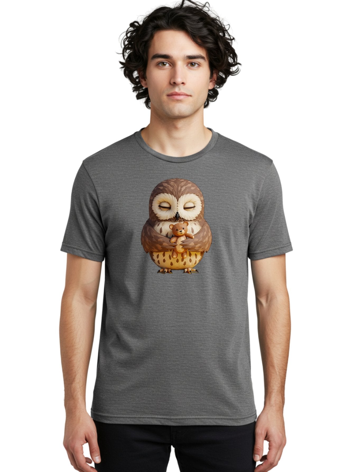Owl-Hugging-Teddy-1 Men'S Graphic Tee, 100% Cotton, Comfortable Casual Summer Wear, Machine Washable, Vintage Camera, Old Camera, Antique Camera, Black Camera, Classic Photography, Photography Equipment, Nostalgic Device, Film Camera, Baf919 28