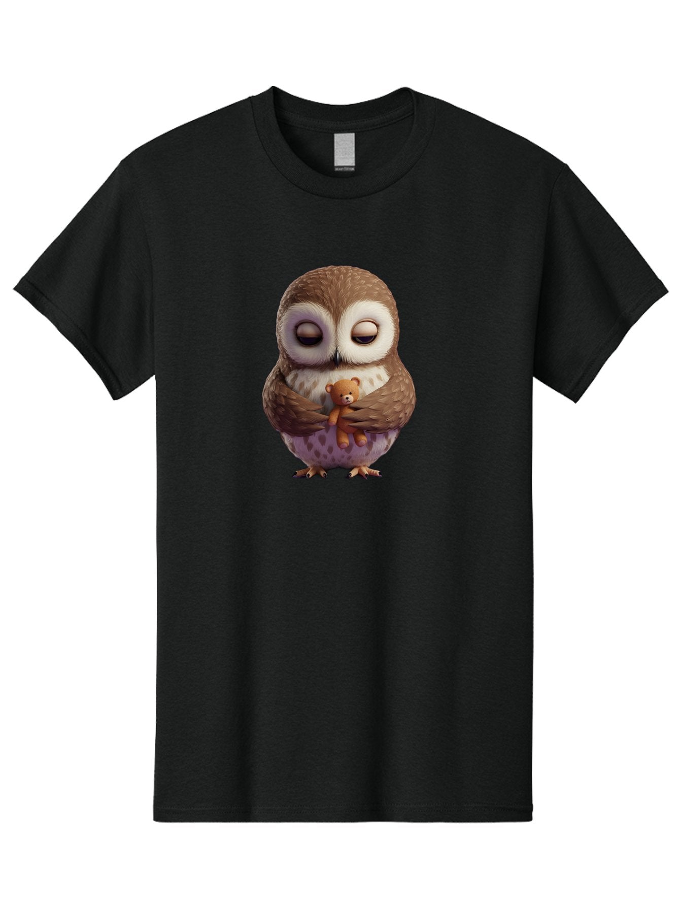 Owl-Hugging-Teddy-2 Men'S Graphic Tee, 100% Cotton, Comfortable Casual Summer Wear, Machine Washable, Vintage Camera, Old Camera, Antique Camera, Black Camera, Classic Photography, Photography Equipment, Nostalgic Device, Film Camera, Baf920 13
