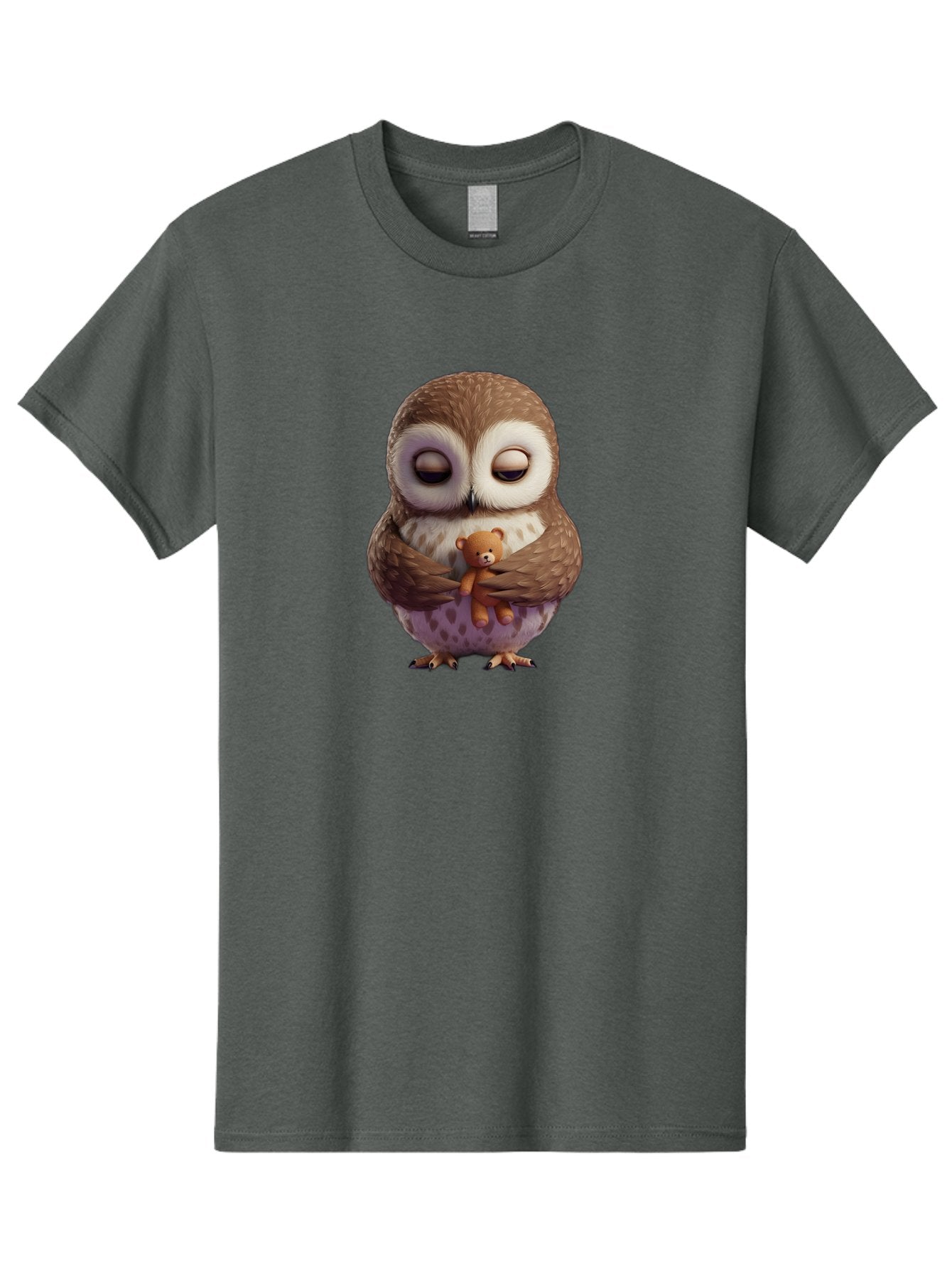 Owl-Hugging-Teddy-2 Men'S Graphic Tee, 100% Cotton, Comfortable Casual Summer Wear, Machine Washable, Vintage Camera, Old Camera, Antique Camera, Black Camera, Classic Photography, Photography Equipment, Nostalgic Device, Film Camera, Baf920