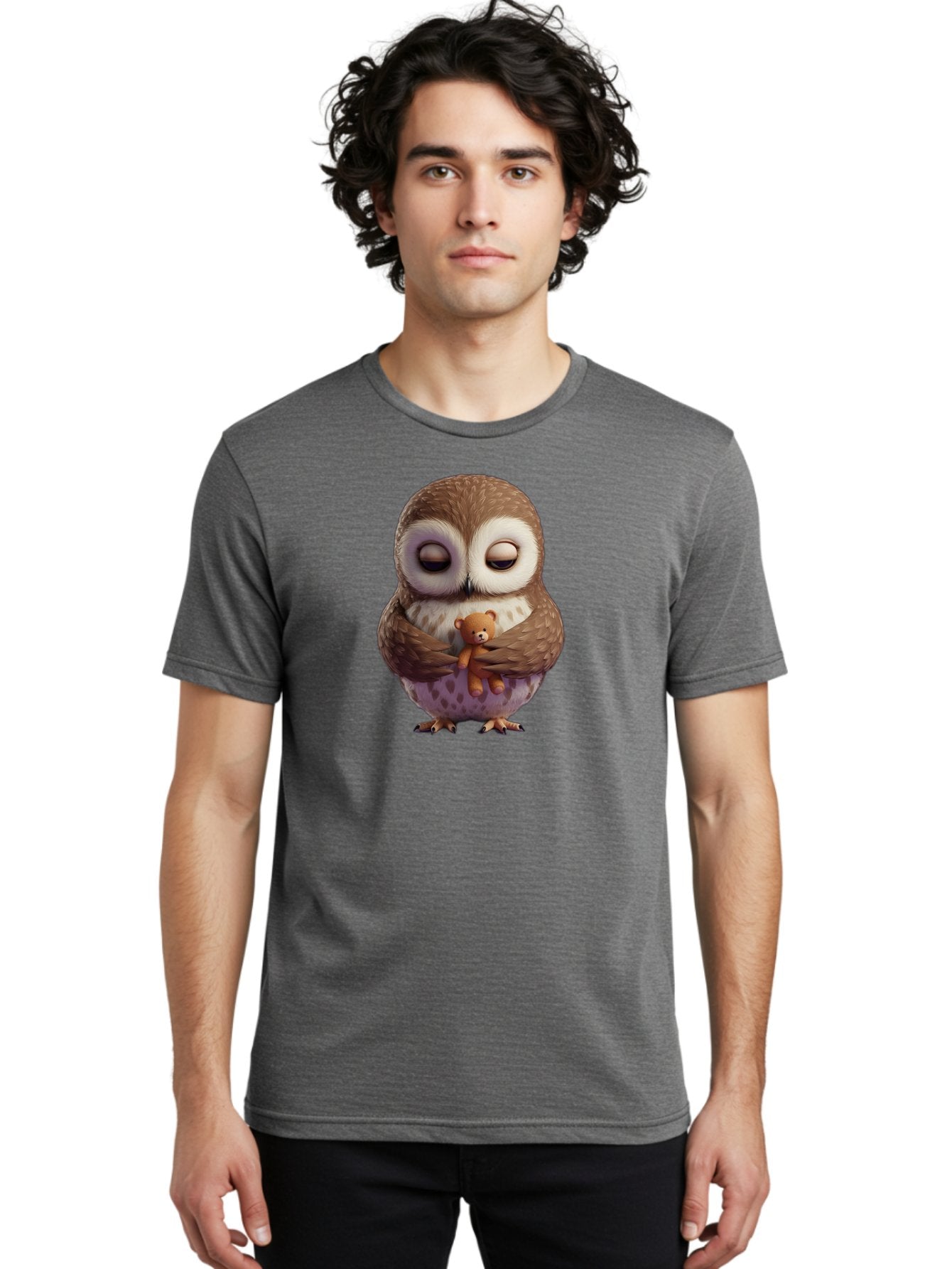 Owl-Hugging-Teddy-2 Men'S Graphic Tee, 100% Cotton, Comfortable Casual Summer Wear, Machine Washable, Vintage Camera, Old Camera, Antique Camera, Black Camera, Classic Photography, Photography Equipment, Nostalgic Device, Film Camera, Baf920 26