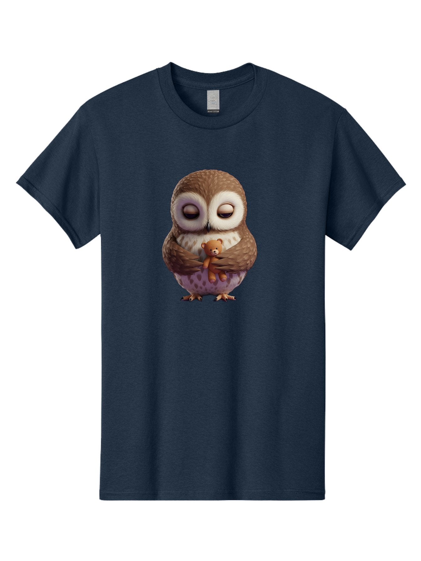 Owl-Hugging-Teddy-2 Men'S Graphic Tee, 100% Cotton, Comfortable Casual Summer Wear, Machine Washable, Vintage Camera, Old Camera, Antique Camera, Black Camera, Classic Photography, Photography Equipment, Nostalgic Device, Film Camera, Baf920 4