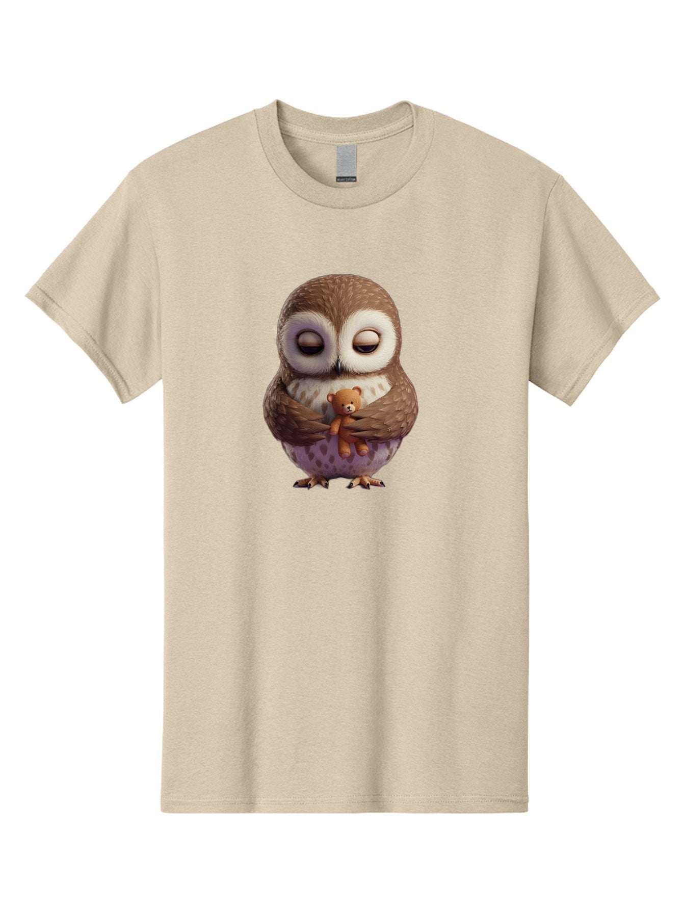Owl-Hugging-Teddy-2 Men'S Graphic Tee, 100% Cotton, Comfortable Casual Summer Wear, Machine Washable, Vintage Camera, Old Camera, Antique Camera, Black Camera, Classic Photography, Photography Equipment, Nostalgic Device, Film Camera, Baf920 6