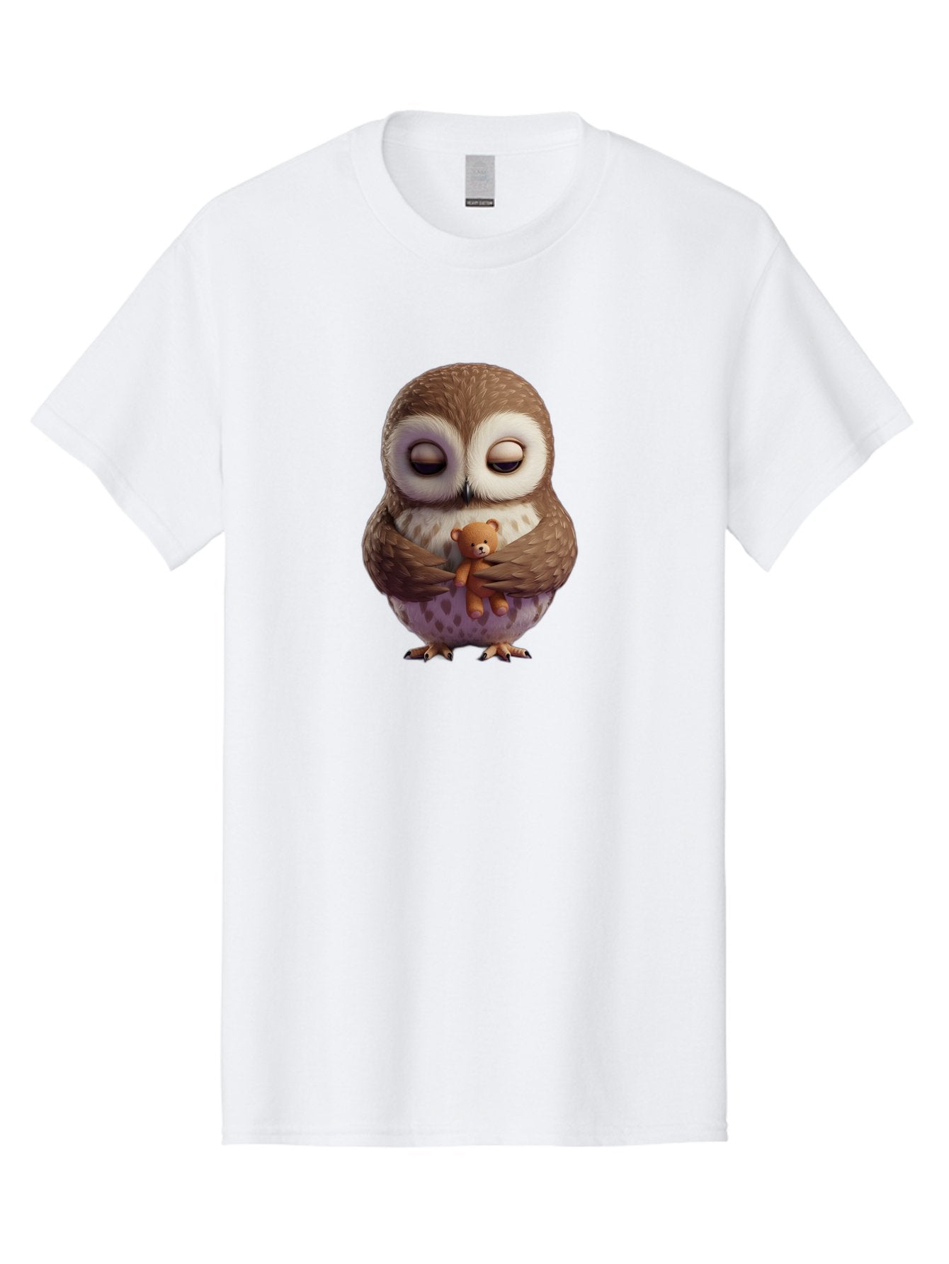 Owl-Hugging-Teddy-2 Men'S Graphic Tee, 100% Cotton, Comfortable Casual Summer Wear, Machine Washable, Vintage Camera, Old Camera, Antique Camera, Black Camera, Classic Photography, Photography Equipment, Nostalgic Device, Film Camera, Baf920 12