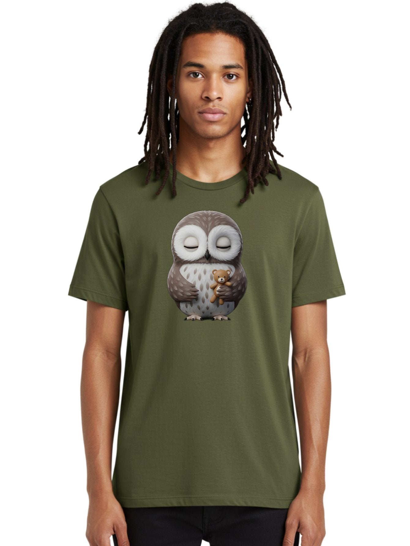 Owl-Hugging-Teddy-3 Men'S Graphic Tee, 100% Cotton, Comfortable Casual Summer Wear, Machine Washable, Vintage Camera, Old Camera, Antique Camera, Black Camera, Classic Photography, Photography Equipment, Nostalgic Device, Film Camera, Baf921 21