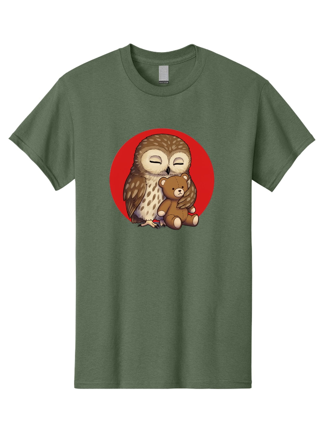 Owl-Hugging-Teddy-4 Men'S Graphic Tee, 100% Cotton, Comfortable Casual Summer Wear, Machine Washable, Vintage Camera, Old Camera, Antique Camera, Black Camera, Classic Photography, Photography Equipment, Nostalgic Device, Film Camera, Baf922