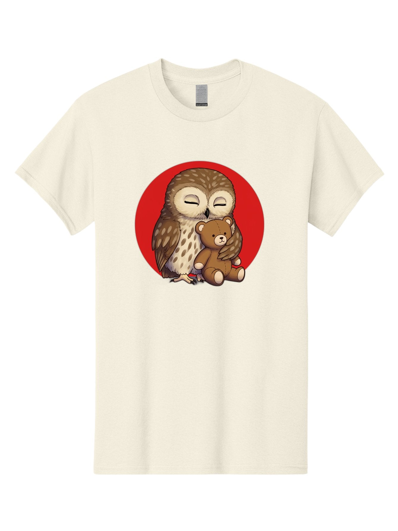 Owl-Hugging-Teddy-4 Men'S Graphic Tee, 100% Cotton, Comfortable Casual Summer Wear, Machine Washable, Vintage Camera, Old Camera, Antique Camera, Black Camera, Classic Photography, Photography Equipment, Nostalgic Device, Film Camera, Baf922 3