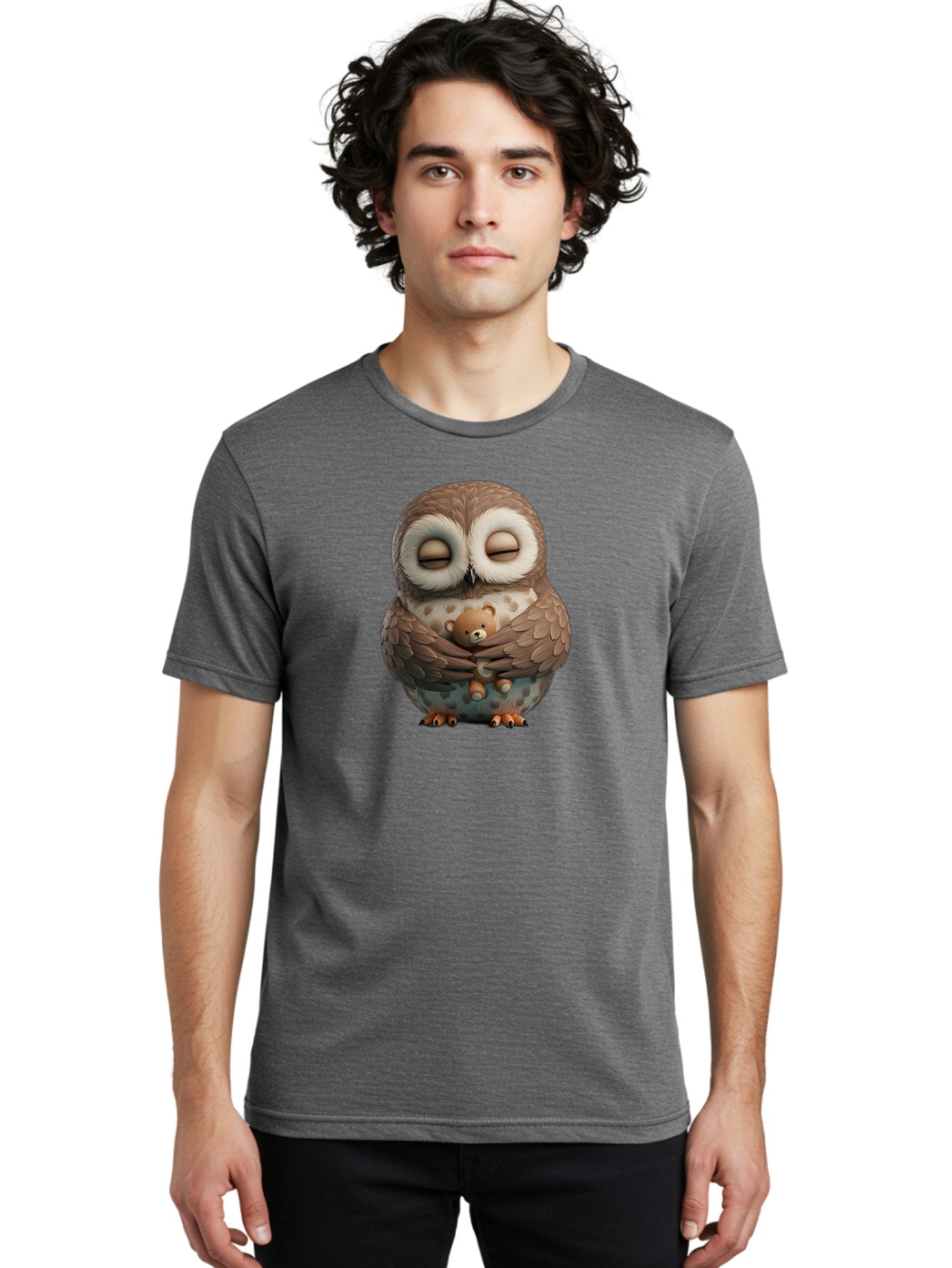 Owl-Hugging-Teddy-5 Men'S Graphic Tee, 100% Cotton, Comfortable Casual Summer Wear, Machine Washable, Vintage Camera, Old Camera, Antique Camera, Black Camera, Classic Photography, Photography Equipment, Nostalgic Device, Film Camera, Baf923 18