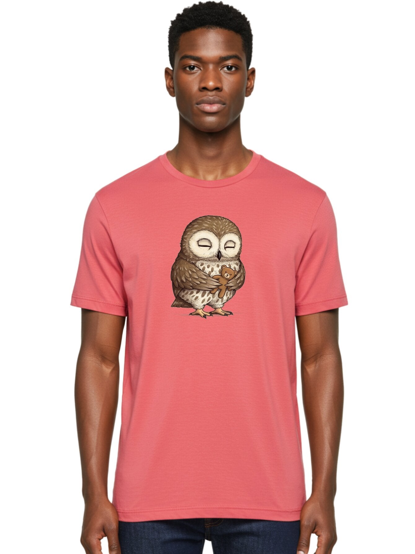 Owl-Hugging-Teddy-6 Men'S Graphic Tee, 100% Cotton, Comfortable Casual Summer Wear, Machine Washable, Vintage Camera, Old Camera, Antique Camera, Black Camera, Classic Photography, Photography Equipment, Nostalgic Device, Film Camera, Baf924 25