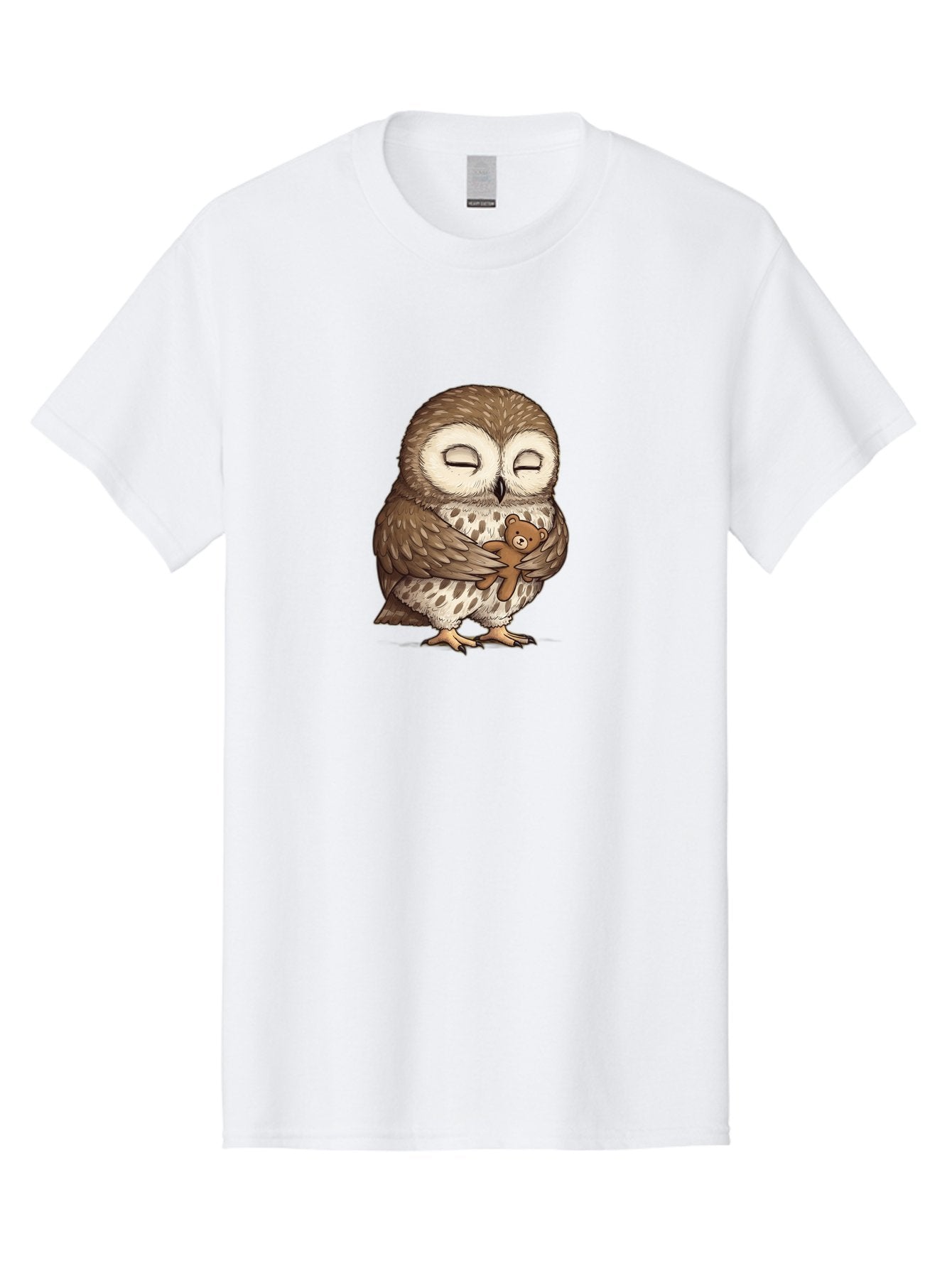 Owl-Hugging-Teddy-6 Men'S Graphic Tee, 100% Cotton, Comfortable Casual Summer Wear, Machine Washable, Vintage Camera, Old Camera, Antique Camera, Black Camera, Classic Photography, Photography Equipment, Nostalgic Device, Film Camera, Baf924