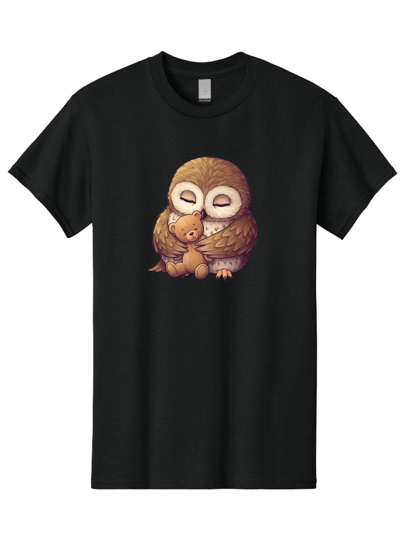 Owl-Hugging-Teddy-7 Men'S Graphic Tee, 100% Cotton, Comfortable Casual Summer Wear, Machine Washable, Vintage Camera, Old Camera, Antique Camera, Black Camera, Classic Photography, Photography Equipment, Nostalgic Device, Film Camera, Baf925 9