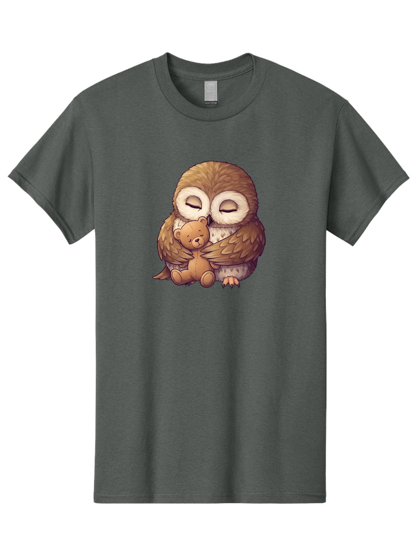 Owl-Hugging-Teddy-7 Men'S Graphic Tee, 100% Cotton, Comfortable Casual Summer Wear, Machine Washable, Vintage Camera, Old Camera, Antique Camera, Black Camera, Classic Photography, Photography Equipment, Nostalgic Device, Film Camera, Baf925 14