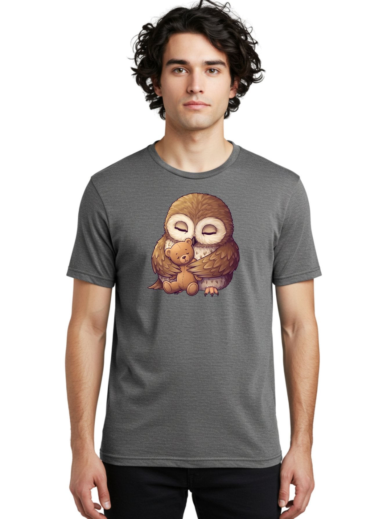 Owl-Hugging-Teddy-7 Men'S Graphic Tee, 100% Cotton, Comfortable Casual Summer Wear, Machine Washable, Vintage Camera, Old Camera, Antique Camera, Black Camera, Classic Photography, Photography Equipment, Nostalgic Device, Film Camera, Baf925 22