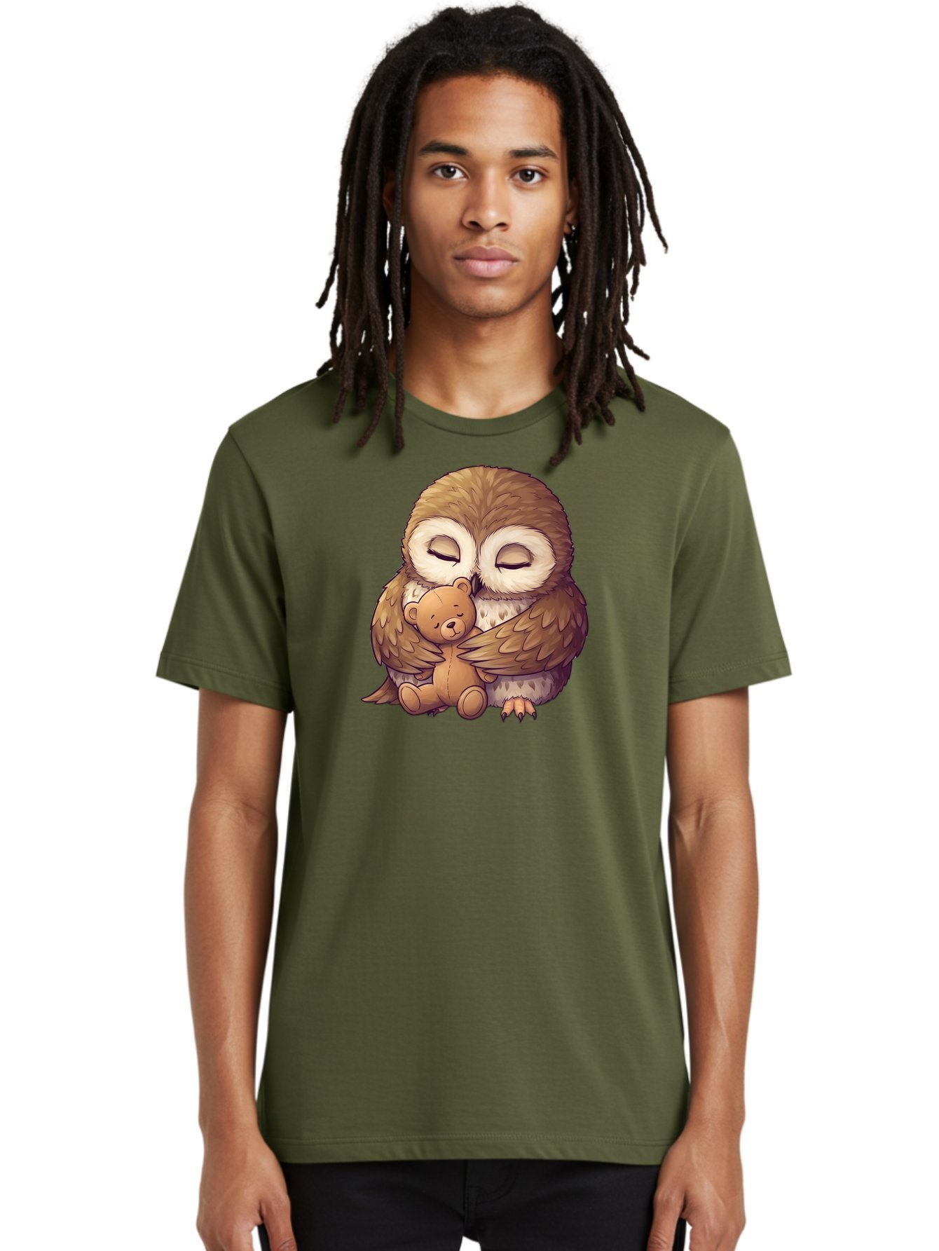 Owl-Hugging-Teddy-7 Men'S Graphic Tee, 100% Cotton, Comfortable Casual Summer Wear, Machine Washable, Vintage Camera, Old Camera, Antique Camera, Black Camera, Classic Photography, Photography Equipment, Nostalgic Device, Film Camera, Baf925 20