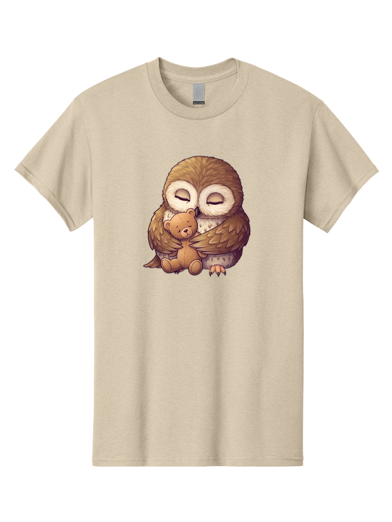 Owl-Hugging-Teddy-7 Men'S Graphic Tee, 100% Cotton, Comfortable Casual Summer Wear, Machine Washable, Vintage Camera, Old Camera, Antique Camera, Black Camera, Classic Photography, Photography Equipment, Nostalgic Device, Film Camera, Baf925 15