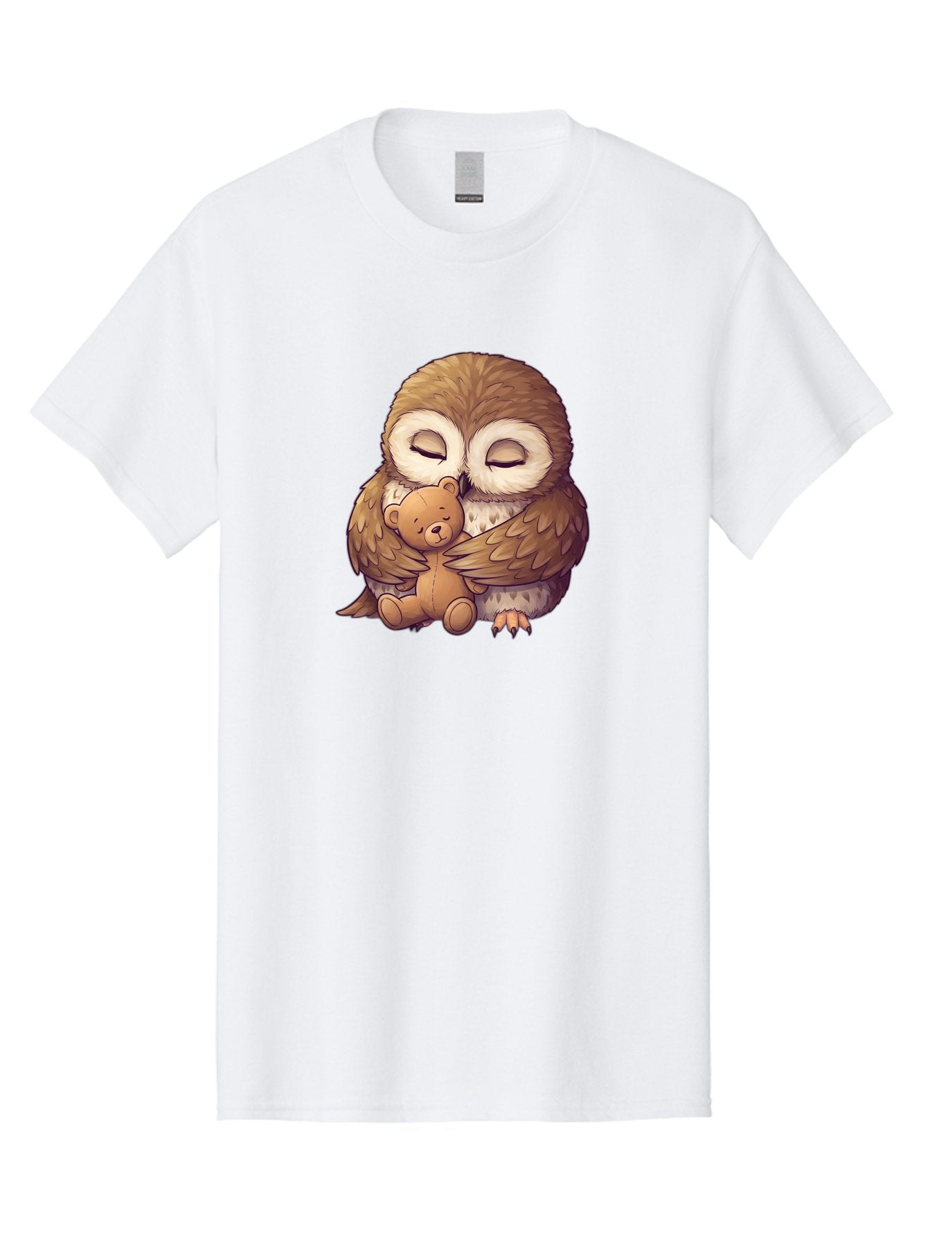 Owl-Hugging-Teddy-7 Men'S Graphic Tee, 100% Cotton, Comfortable Casual Summer Wear, Machine Washable, Vintage Camera, Old Camera, Antique Camera, Black Camera, Classic Photography, Photography Equipment, Nostalgic Device, Film Camera, Baf925