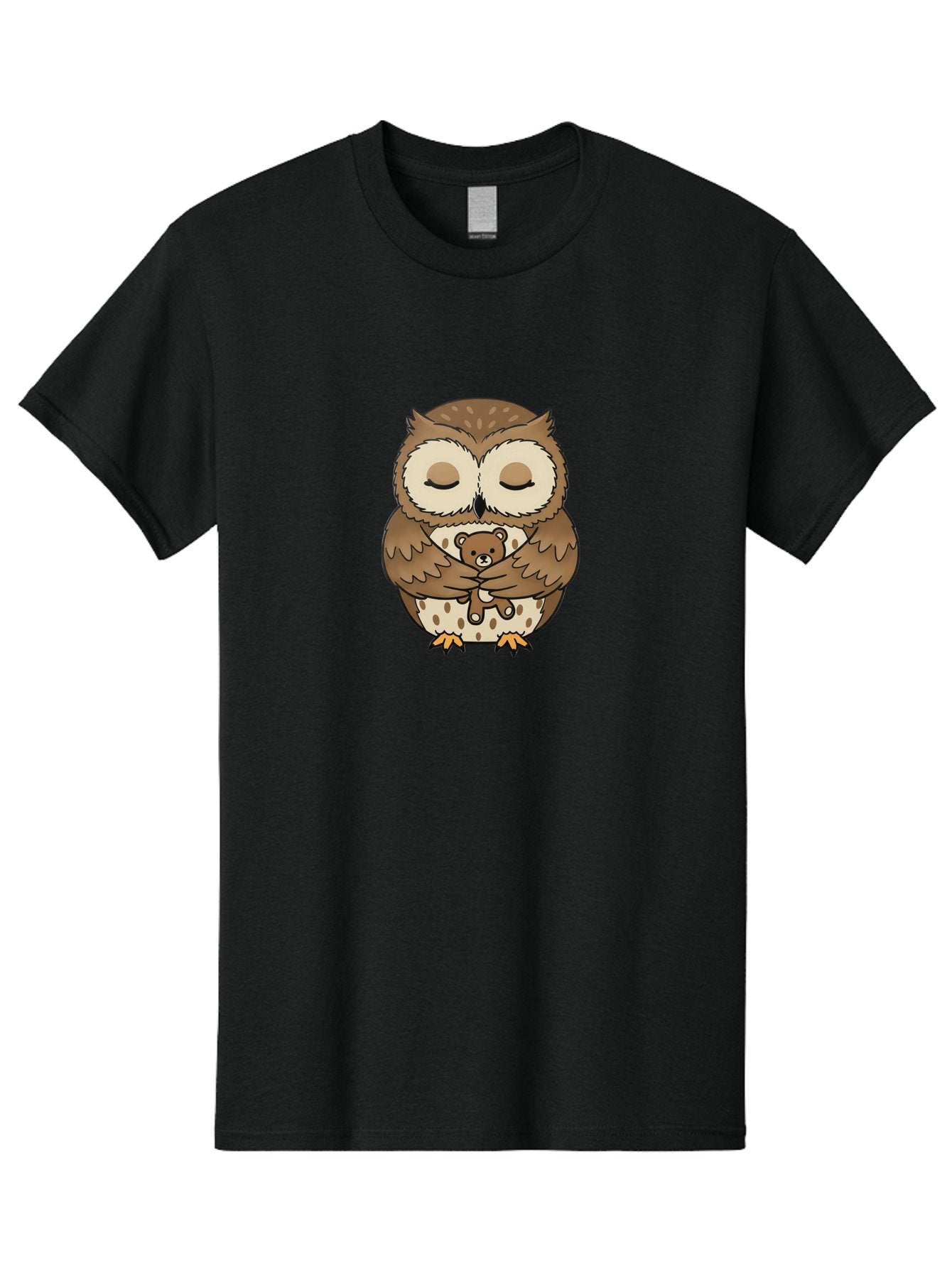Owl-Hugging-Teddy-Bear-1 Men'S Graphic Tee, 100% Cotton, Comfortable Casual Summer Wear, Machine Washable, Vintage Camera, Old Camera, Antique Camera, Black Camera, Classic Photography, Photography Equipment, Nostalgic Device, Film Camera, Baf926 9