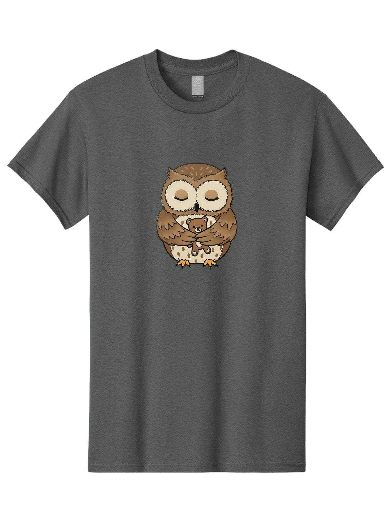 Owl-Hugging-Teddy-Bear-1 Men'S Graphic Tee, 100% Cotton, Comfortable Casual Summer Wear, Machine Washable, Vintage Camera, Old Camera, Antique Camera, Black Camera, Classic Photography, Photography Equipment, Nostalgic Device, Film Camera, Baf926 5