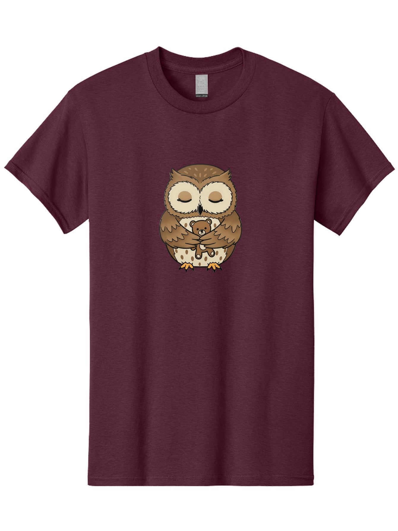 Owl-Hugging-Teddy-Bear-1 Men'S Graphic Tee, 100% Cotton, Comfortable Casual Summer Wear, Machine Washable, Vintage Camera, Old Camera, Antique Camera, Black Camera, Classic Photography, Photography Equipment, Nostalgic Device, Film Camera, Baf926 13