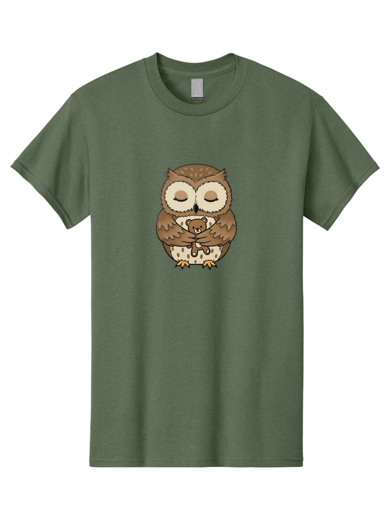 Owl-Hugging-Teddy-Bear-1 Men'S Graphic Tee, 100% Cotton, Comfortable Casual Summer Wear, Machine Washable, Vintage Camera, Old Camera, Antique Camera, Black Camera, Classic Photography, Photography Equipment, Nostalgic Device, Film Camera, Baf926 8