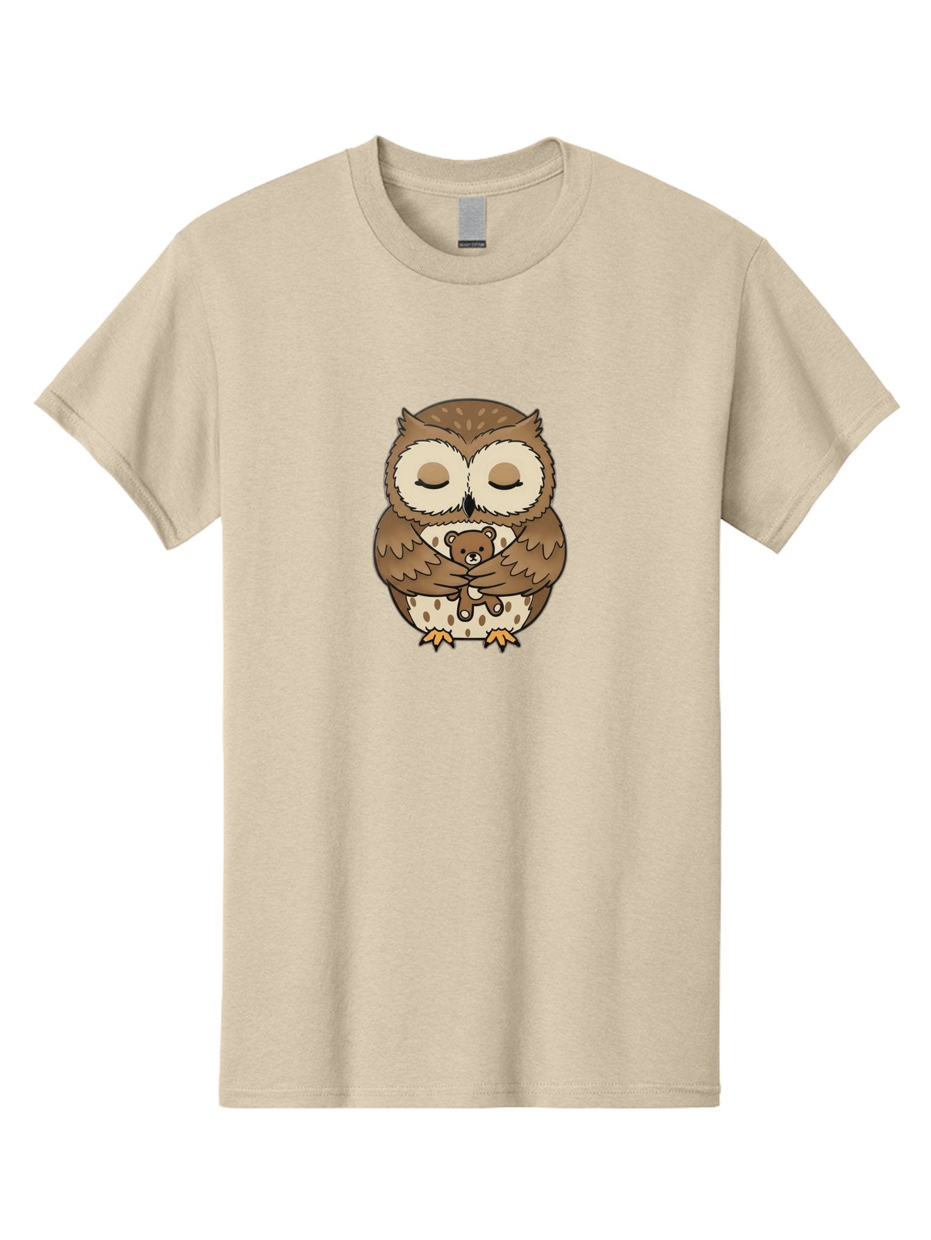 Owl-Hugging-Teddy-Bear-1 Men'S Graphic Tee, 100% Cotton, Comfortable Casual Summer Wear, Machine Washable, Vintage Camera, Old Camera, Antique Camera, Black Camera, Classic Photography, Photography Equipment, Nostalgic Device, Film Camera, Baf926 12
