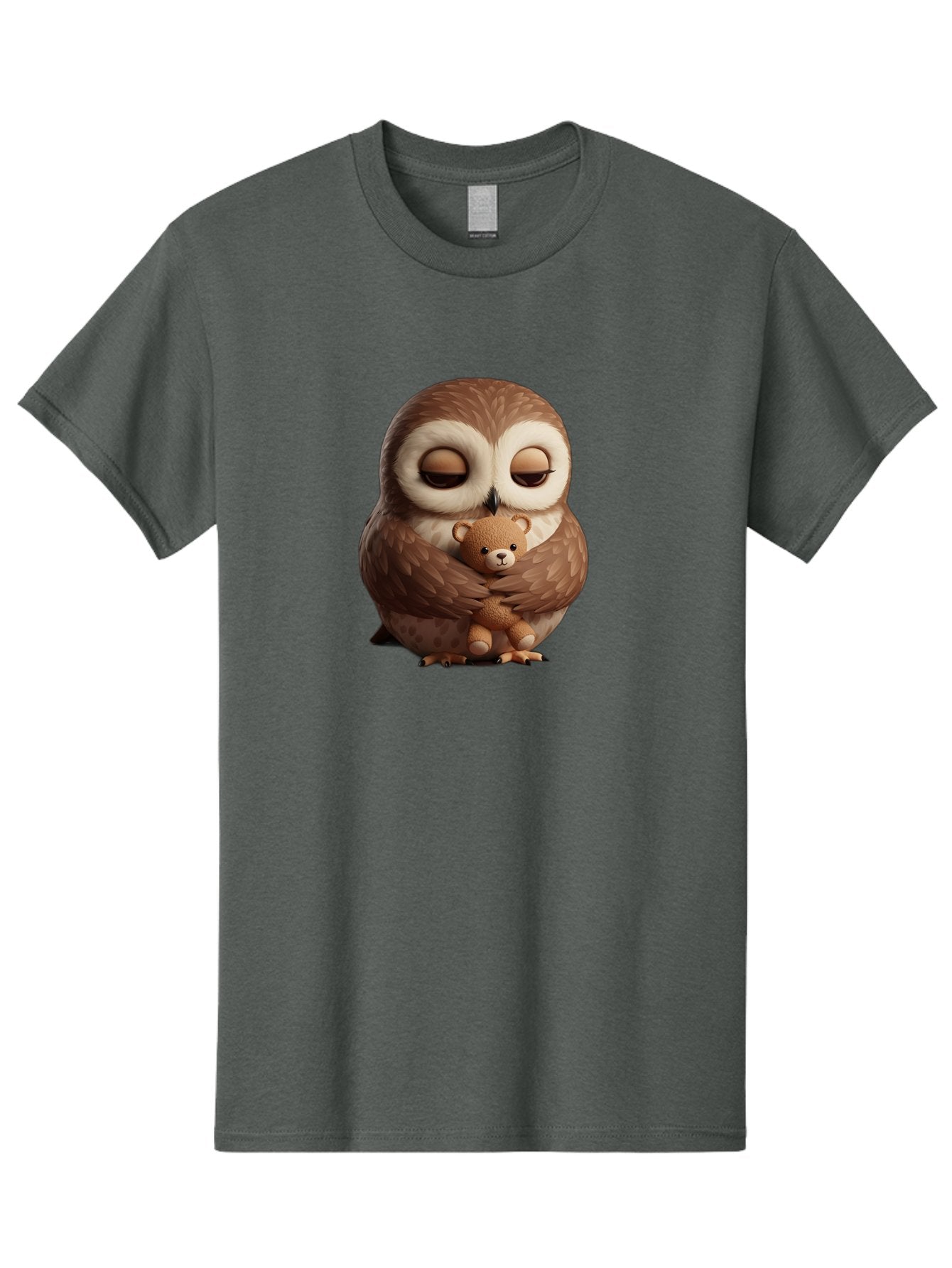 Owl-Hugging-Teddy-Bear-2 Men'S Graphic Tee, 100% Cotton, Comfortable Casual Summer Wear, Machine Washable, Vintage Camera, Old Camera, Antique Camera, Black Camera, Classic Photography, Photography Equipment, Nostalgic Device, Film Camera, Baf927 9