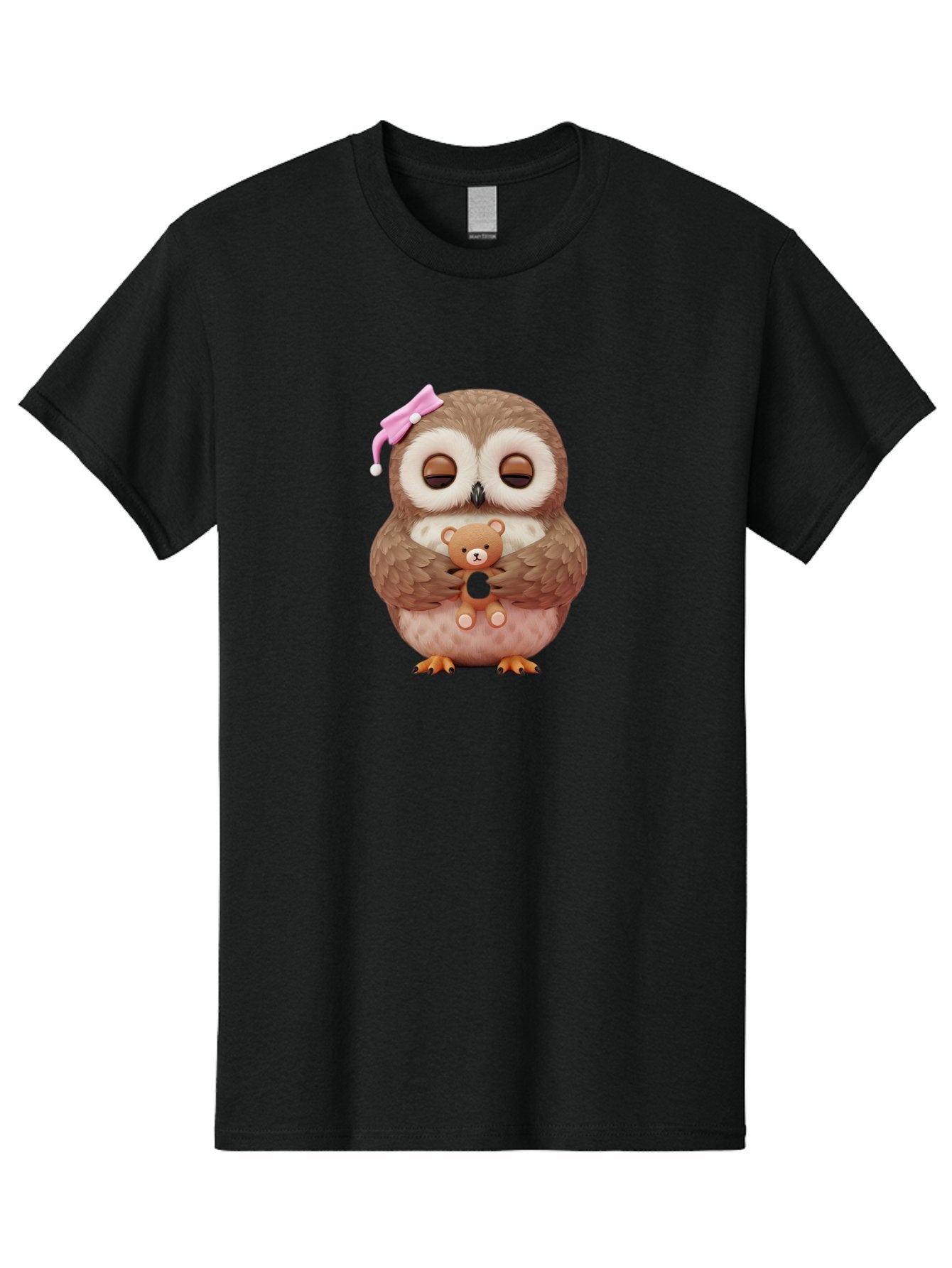 Owl-Hugging-Teddy-Bear Men'S Graphic Tee, 100% Cotton, Comfortable Casual Summer Wear, Machine Washable, Vintage Camera, Old Camera, Antique Camera, Black Camera, Classic Photography, Photography Equipment, Nostalgic Device, Film Camera, Baf928 6