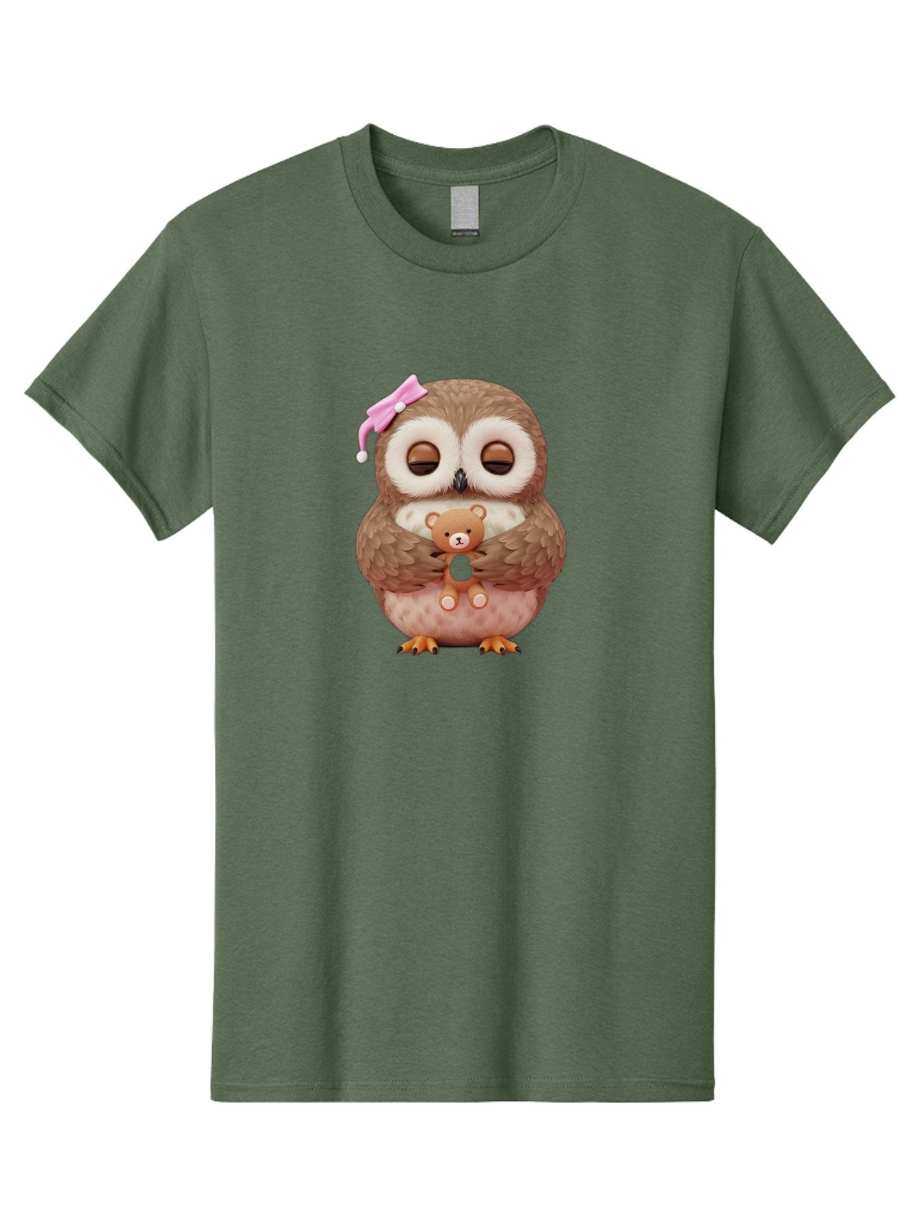Owl-Hugging-Teddy-Bear Men'S Graphic Tee, 100% Cotton, Comfortable Casual Summer Wear, Machine Washable, Vintage Camera, Old Camera, Antique Camera, Black Camera, Classic Photography, Photography Equipment, Nostalgic Device, Film Camera, Baf928 8