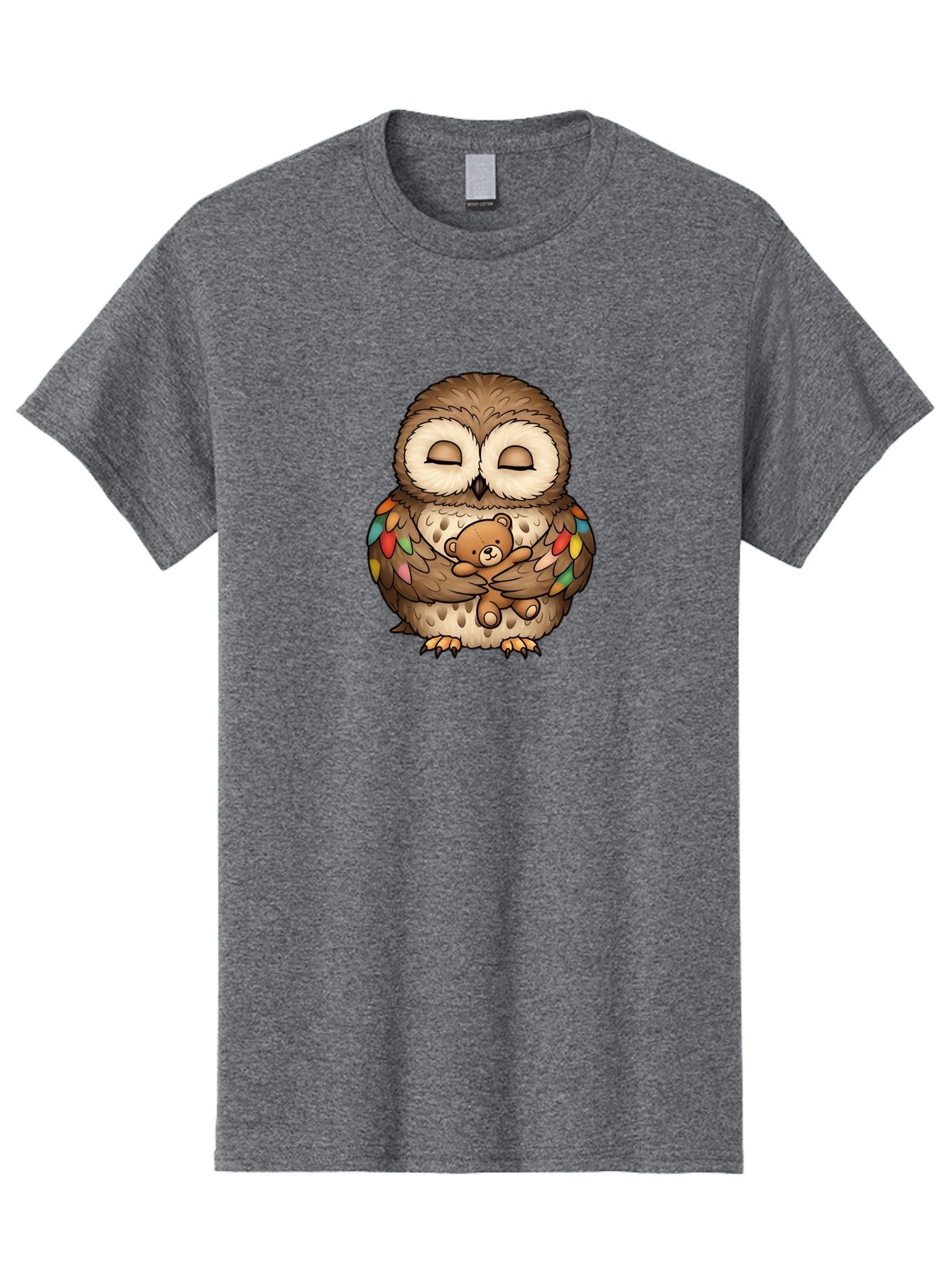 Owl-Hugging-Teddy Men'S Graphic Tee, 100% Cotton, Comfortable Casual Summer Wear, Machine Washable, Vintage Camera, Old Camera, Antique Camera, Black Camera, Classic Photography, Photography Equipment, Nostalgic Device, Film Camera, Camera Art Baf929 12